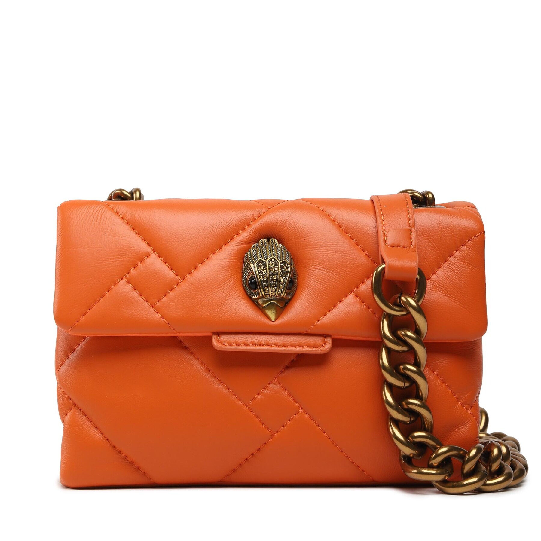 Kurt Geiger Kabelka Mini Kensington Soft Bag 8885591109 Oranžová - Pepit.sk