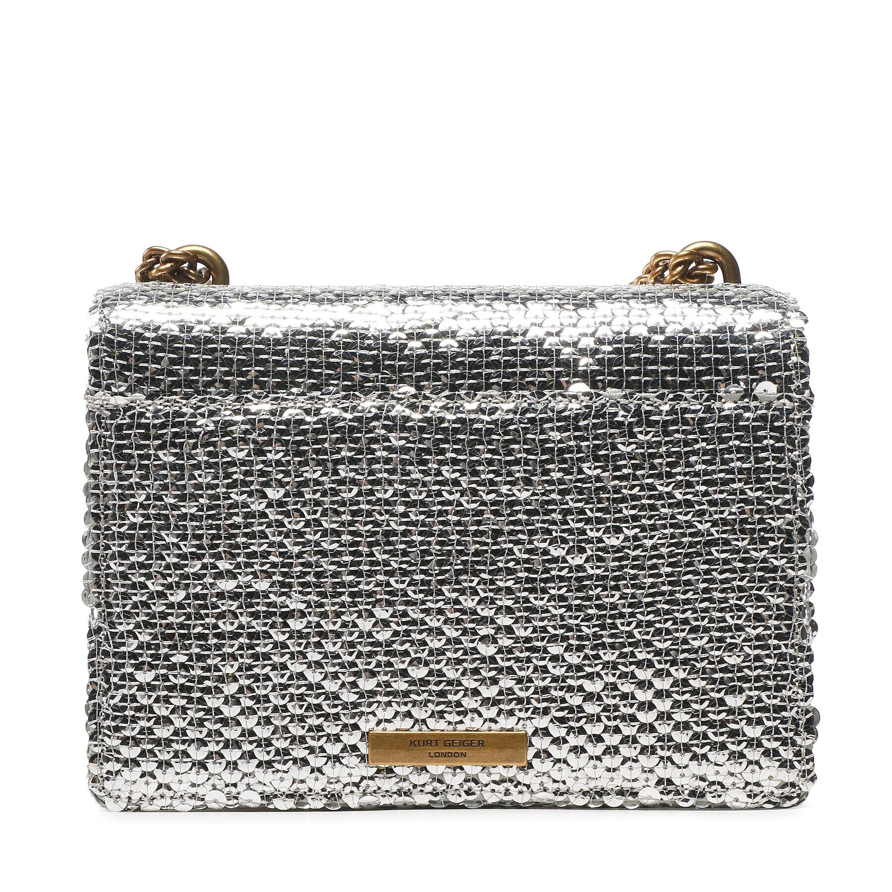 Kurt Geiger Kabelka Shoreditch Cross Body 9540463779 Strieborná - Pepit.sk