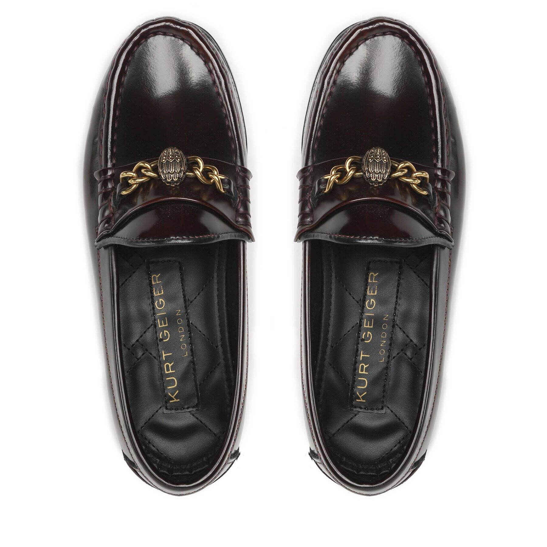 Kurt Geiger Mokasíny Chelsea Loafer 9113954109 Bordová - Pepit.sk