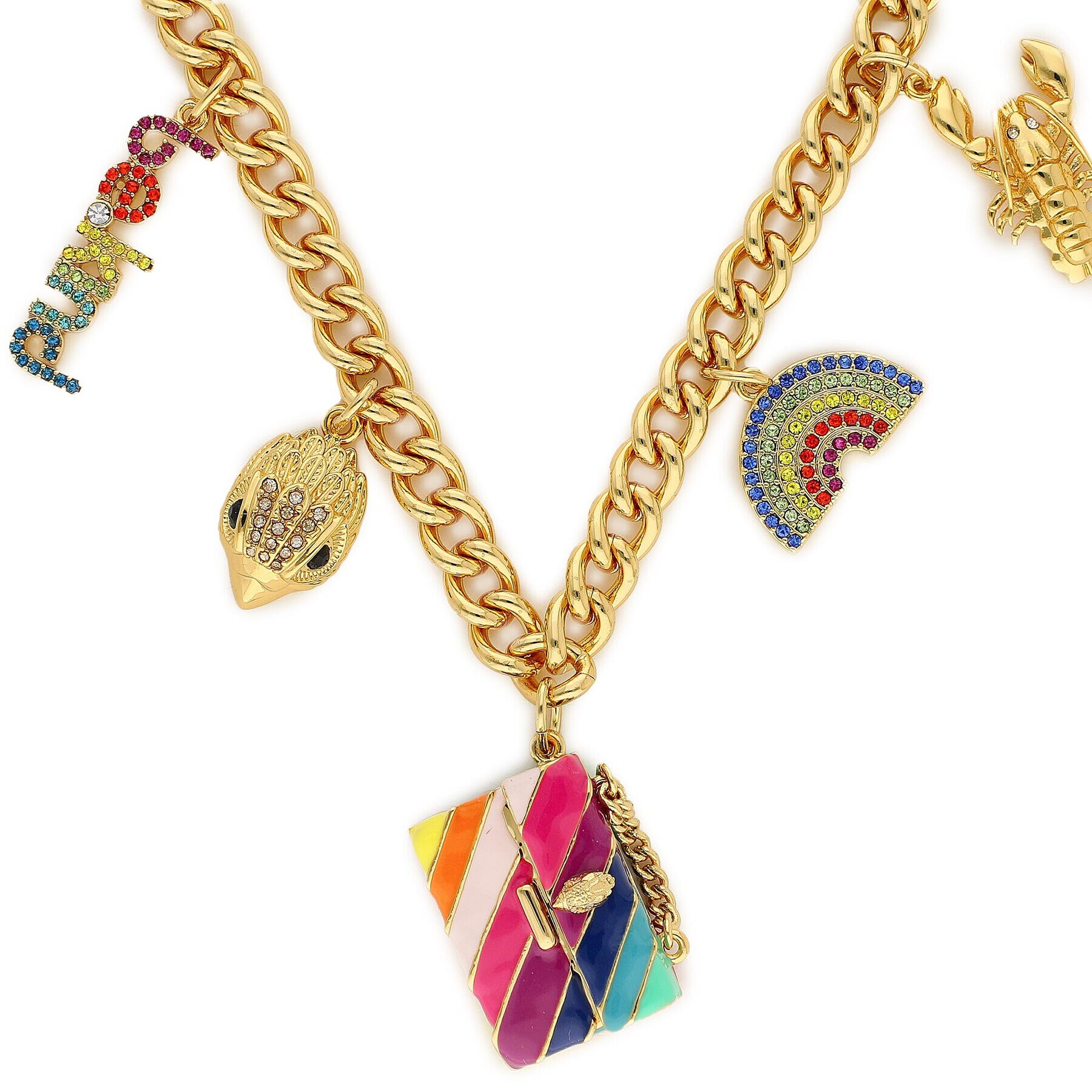 Kurt Geiger Náhrdelník Multi Charms Necklace 8840861429 Zlatá - Pepit.sk