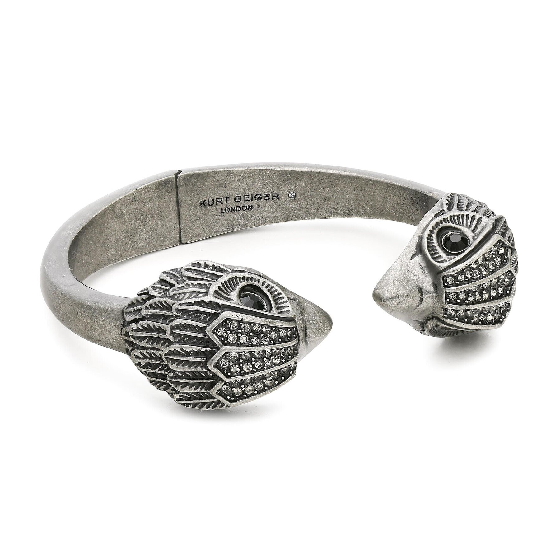 Kurt Geiger Náramok Eagle Xl Hinged Bangle 8837964429 Sivá - Pepit.sk