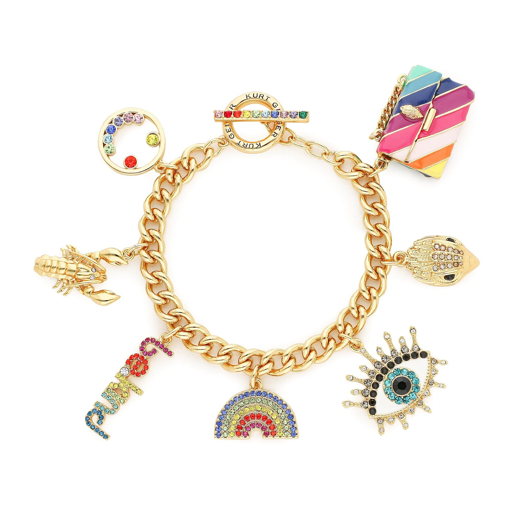 Kurt Geiger Náramok Multi Charms Bracelet 8840761429 Zlatá - Pepit.sk