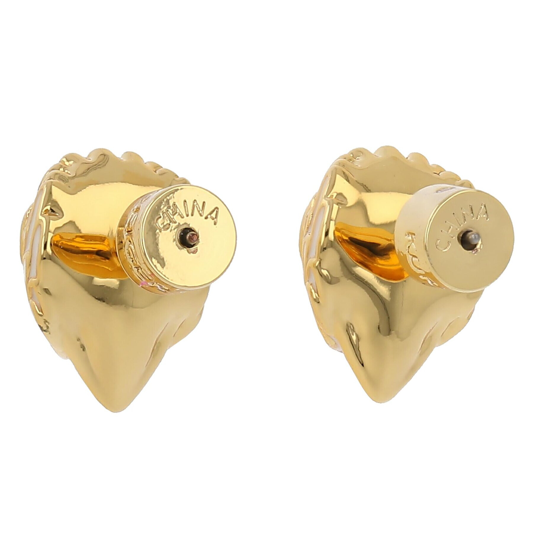 Kurt Geiger Náušnice 691-Enamel Eagle Studs 0091110429 Biela - Pepit.sk