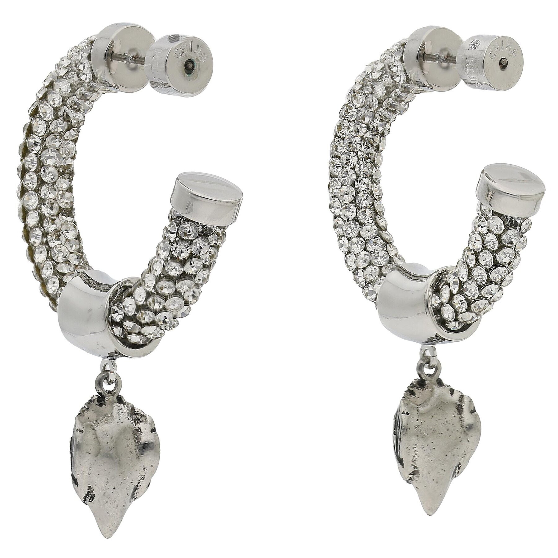 Kurt Geiger Náušnice Crystal Rope Hoops 9628863999 Strieborná - Pepit.sk