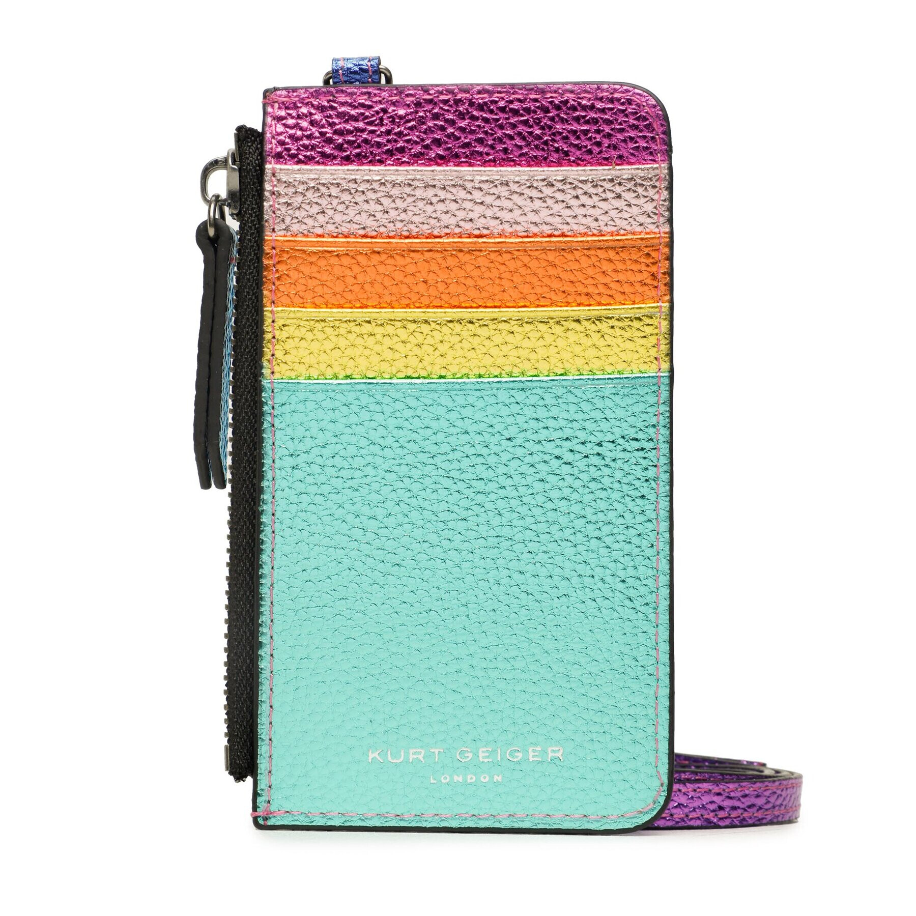 Kurt Geiger Puzdro na kreditné karty Card Holder W Strap 3702269109 Farebná - Pepit.sk