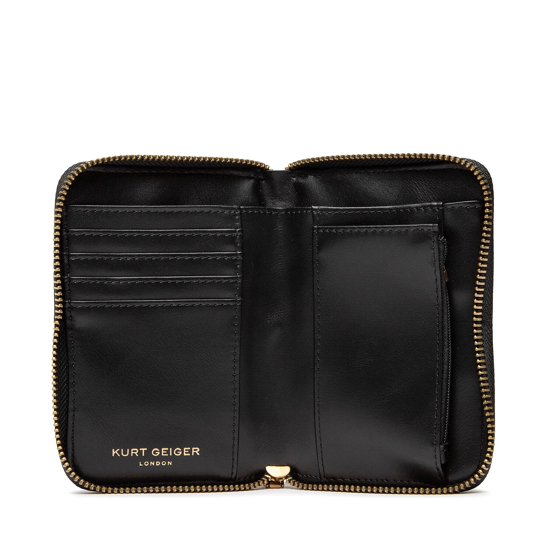 Kurt Geiger Veľká dámska peňaženka Sm Zip Around Wallet 90964002290 Čierna - Pepit.sk