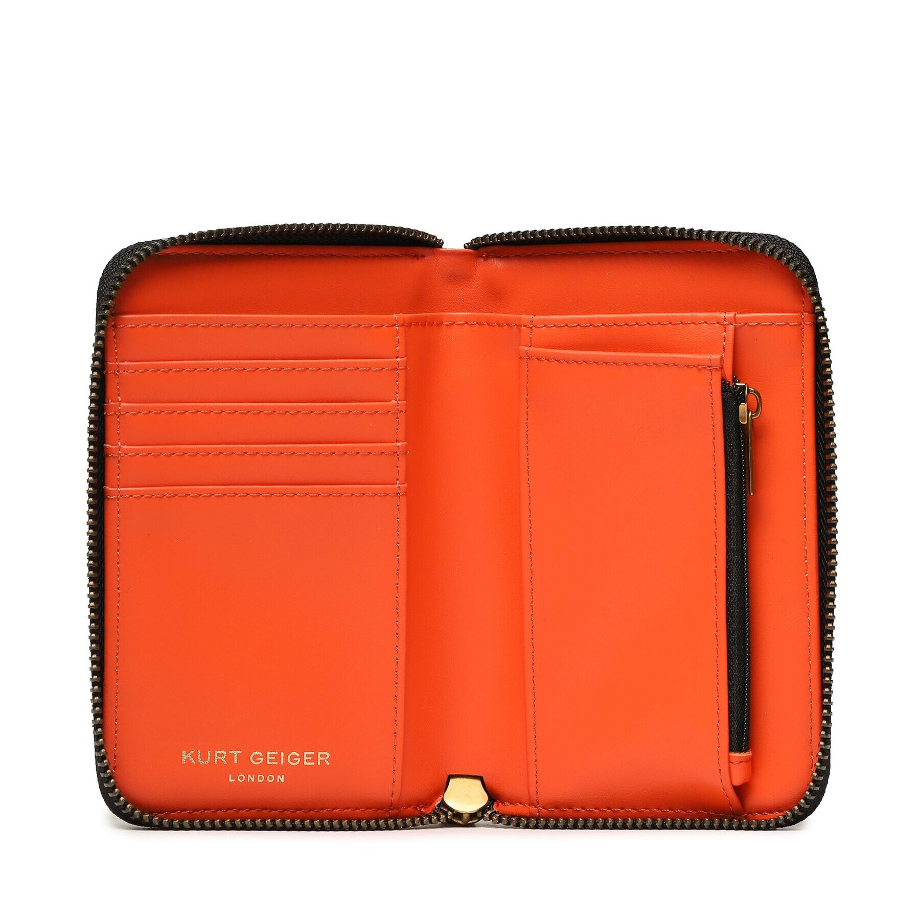 Kurt Geiger Veľká dámska peňaženka Sm Zip Around Wallet 9096491229 Oranžová - Pepit.sk