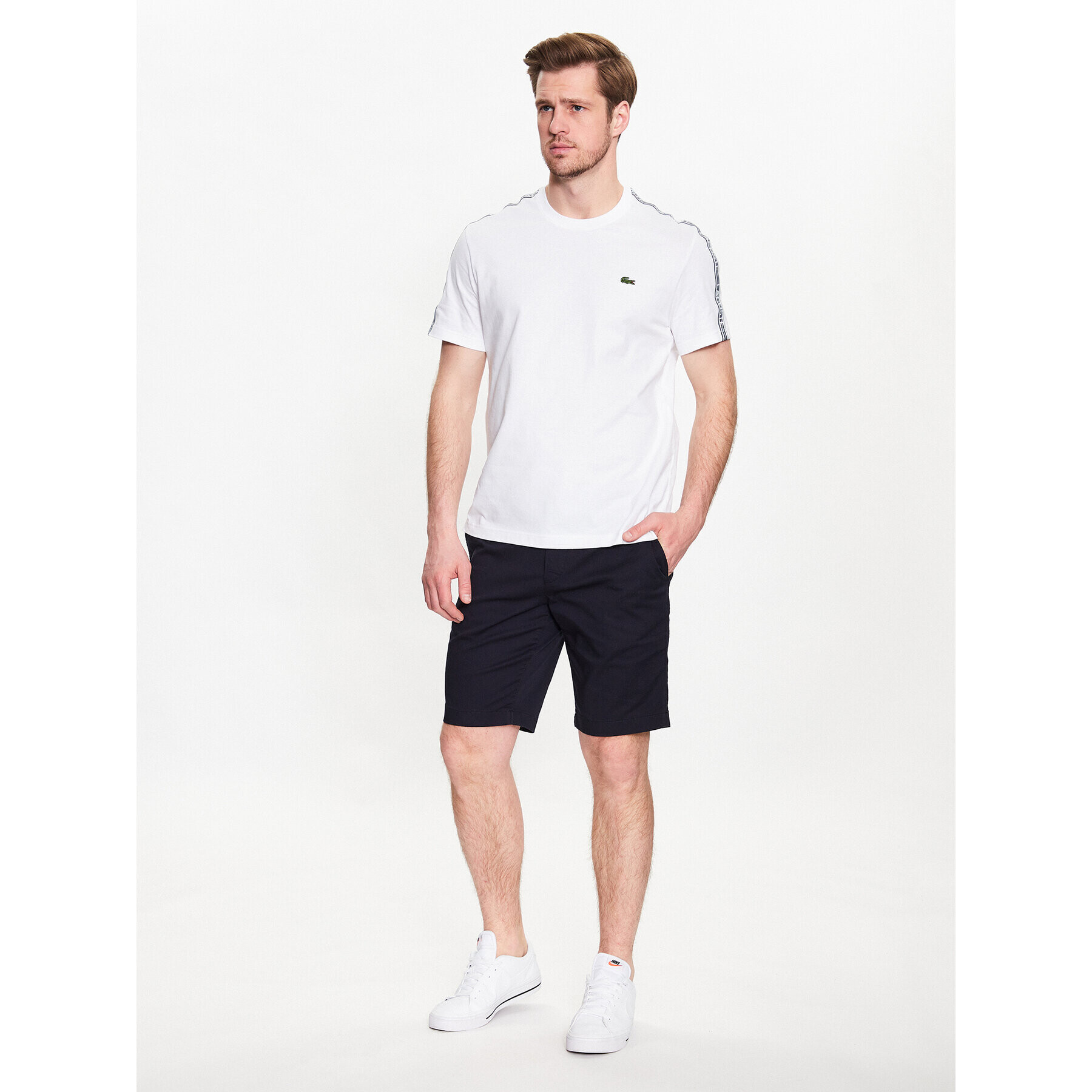 Lacoste Bavlnené šortky FH2647 Čierna Regular Fit - Pepit.sk