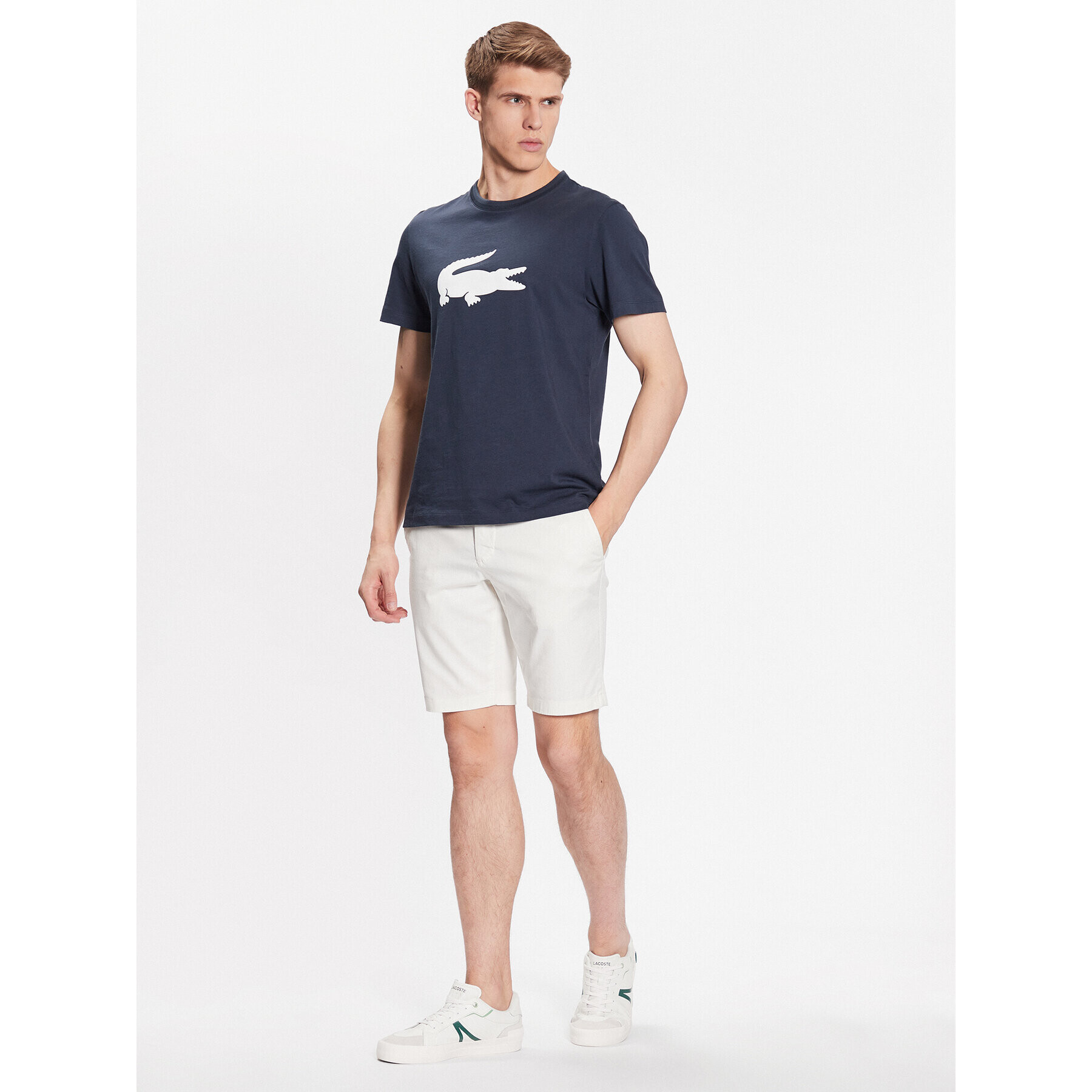 Lacoste Bavlnené šortky FH2647 Écru Regular Fit - Pepit.sk