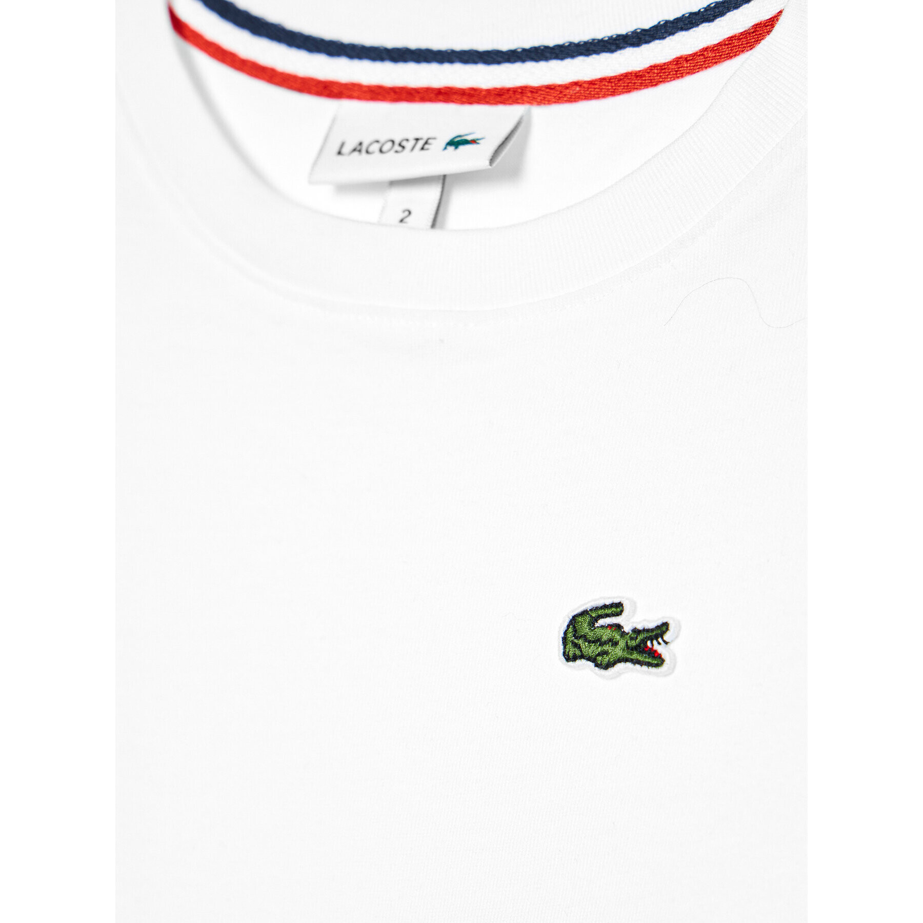 Lacoste Blúzka Unisex TJ2093 Biela Regular Fit - Pepit.sk