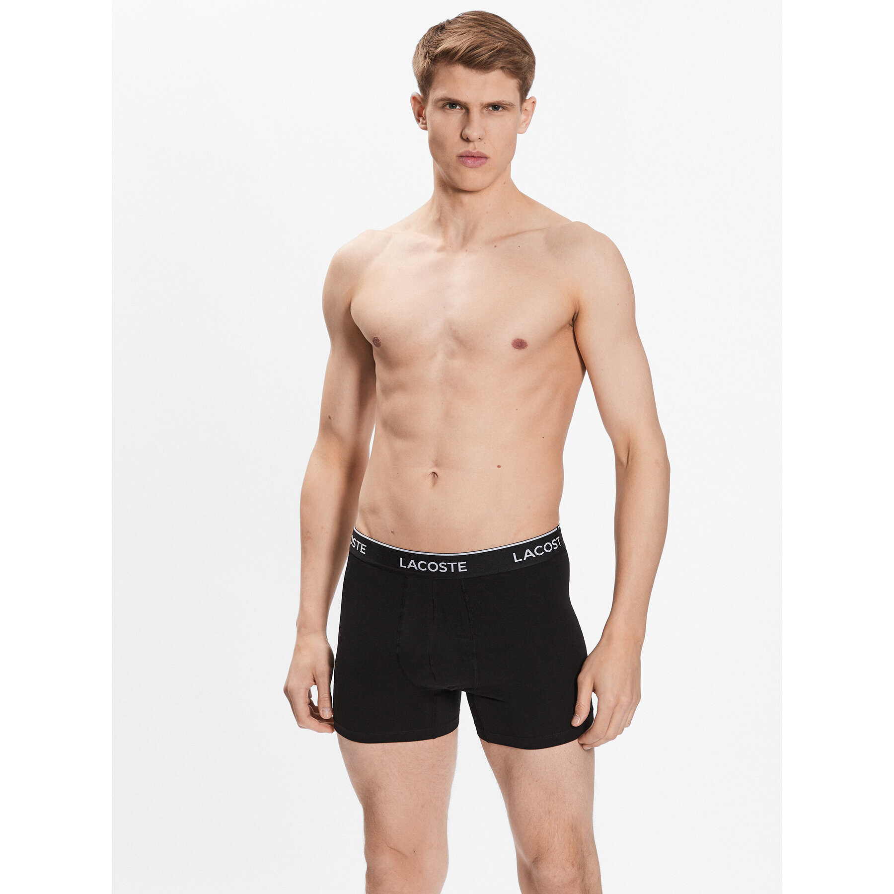 Lacoste Boxerky 6H3420 Čierna Regular Fit - Pepit.sk