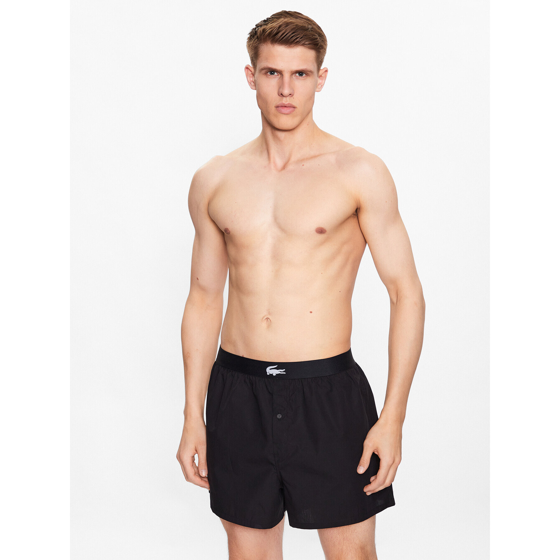 Lacoste Boxerky 7H1755 Čierna Regular Fit - Pepit.sk