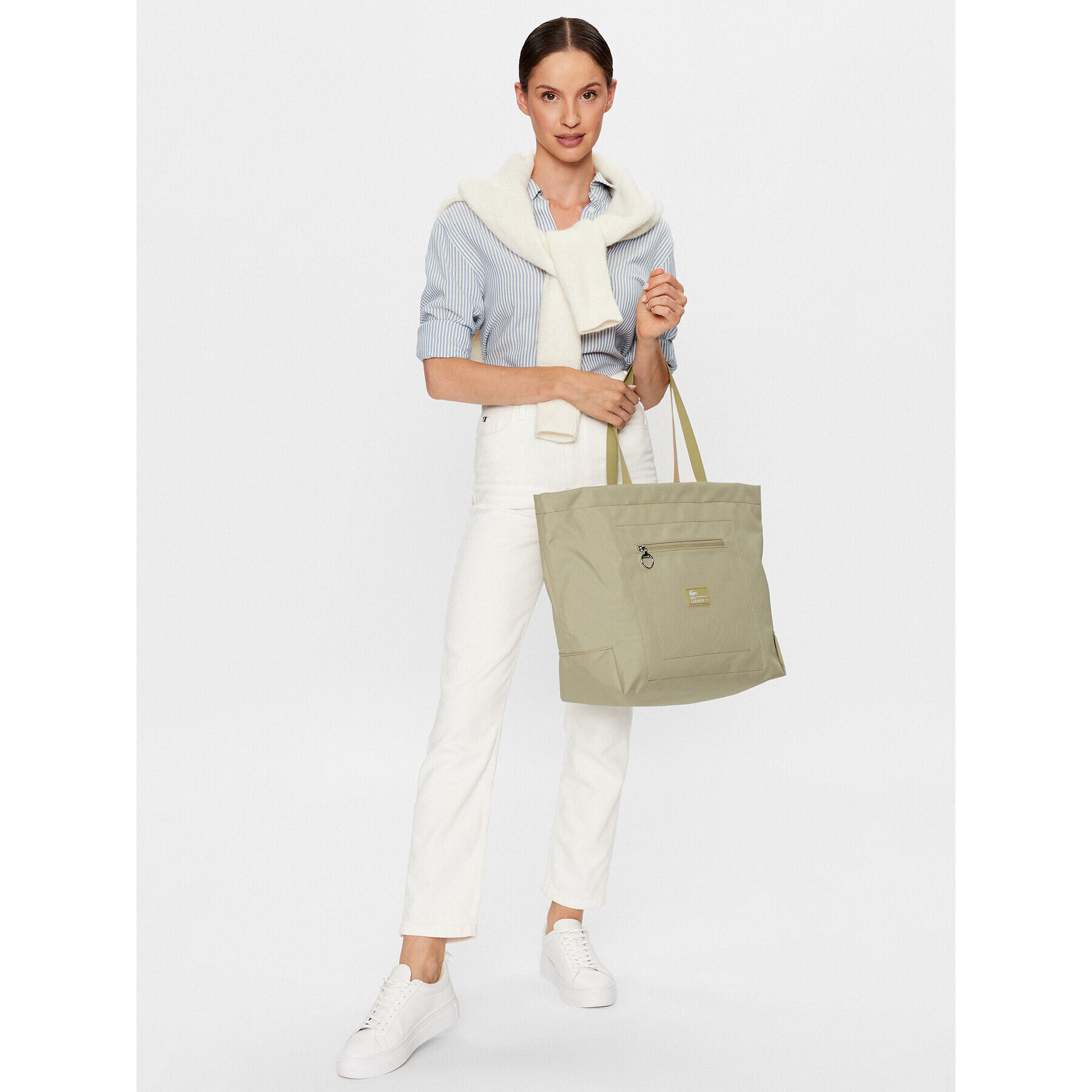 Lacoste Kabelka L Shopping Bag NU4194WE Béžová - Pepit.sk