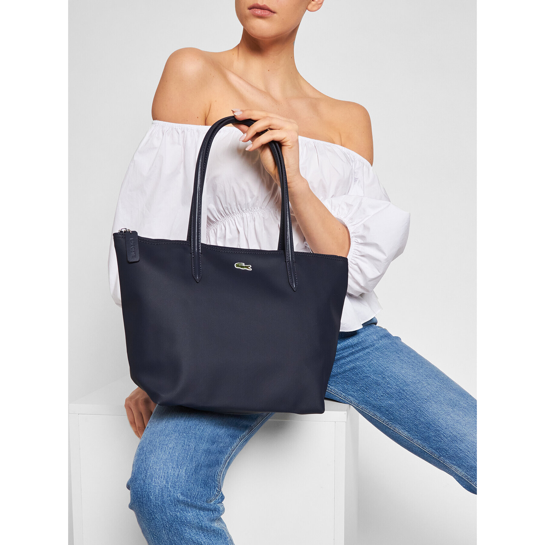 Lacoste Kabelka S Shopping Bag NF2037PO Tmavomodrá - Pepit.sk