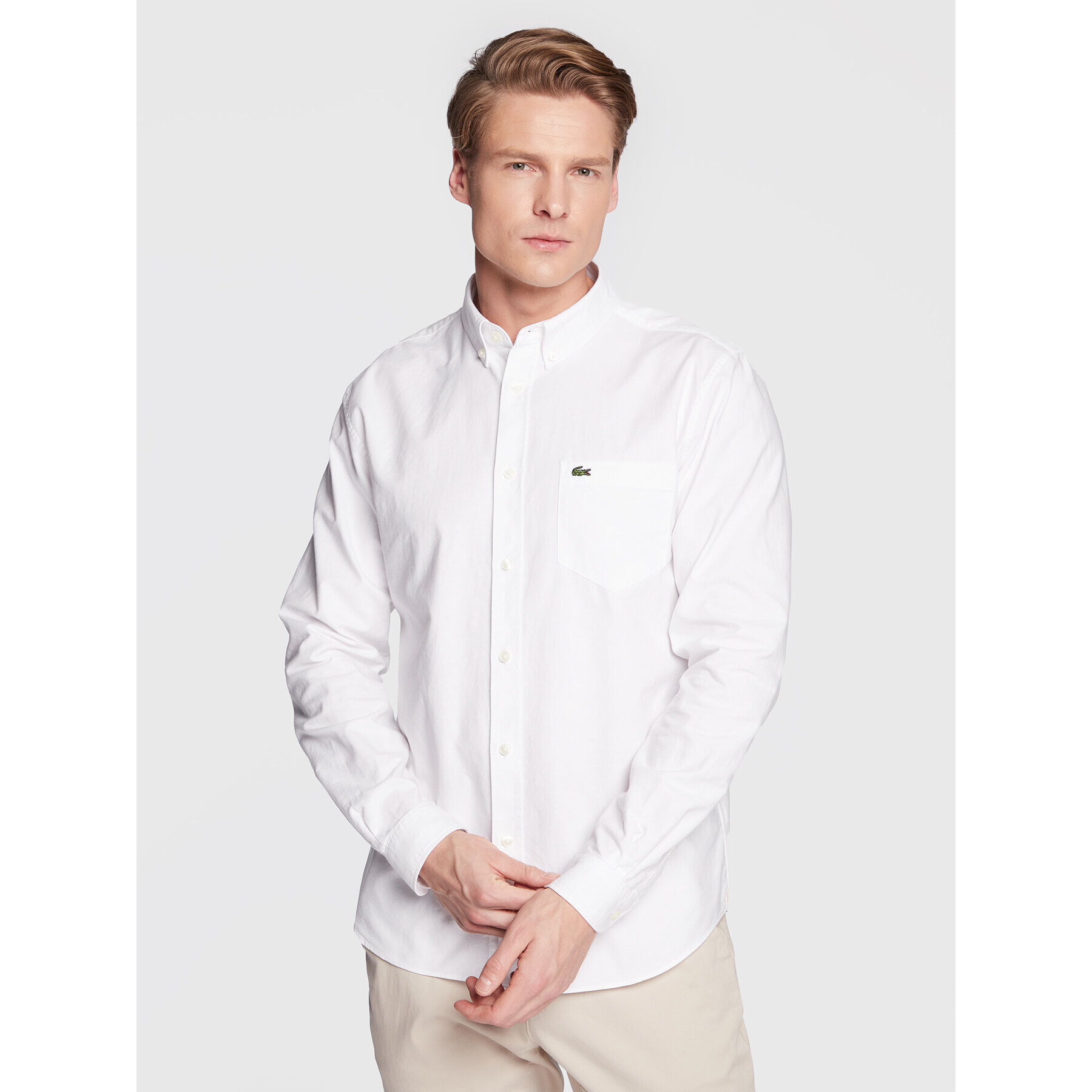 Lacoste Košeľa CH0204 Biela Regular Fit - Pepit.sk