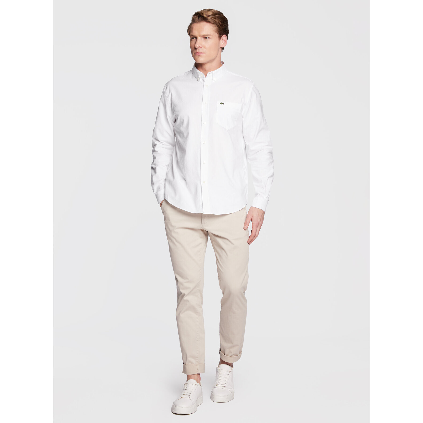 Lacoste Košeľa CH0204 Biela Regular Fit - Pepit.sk