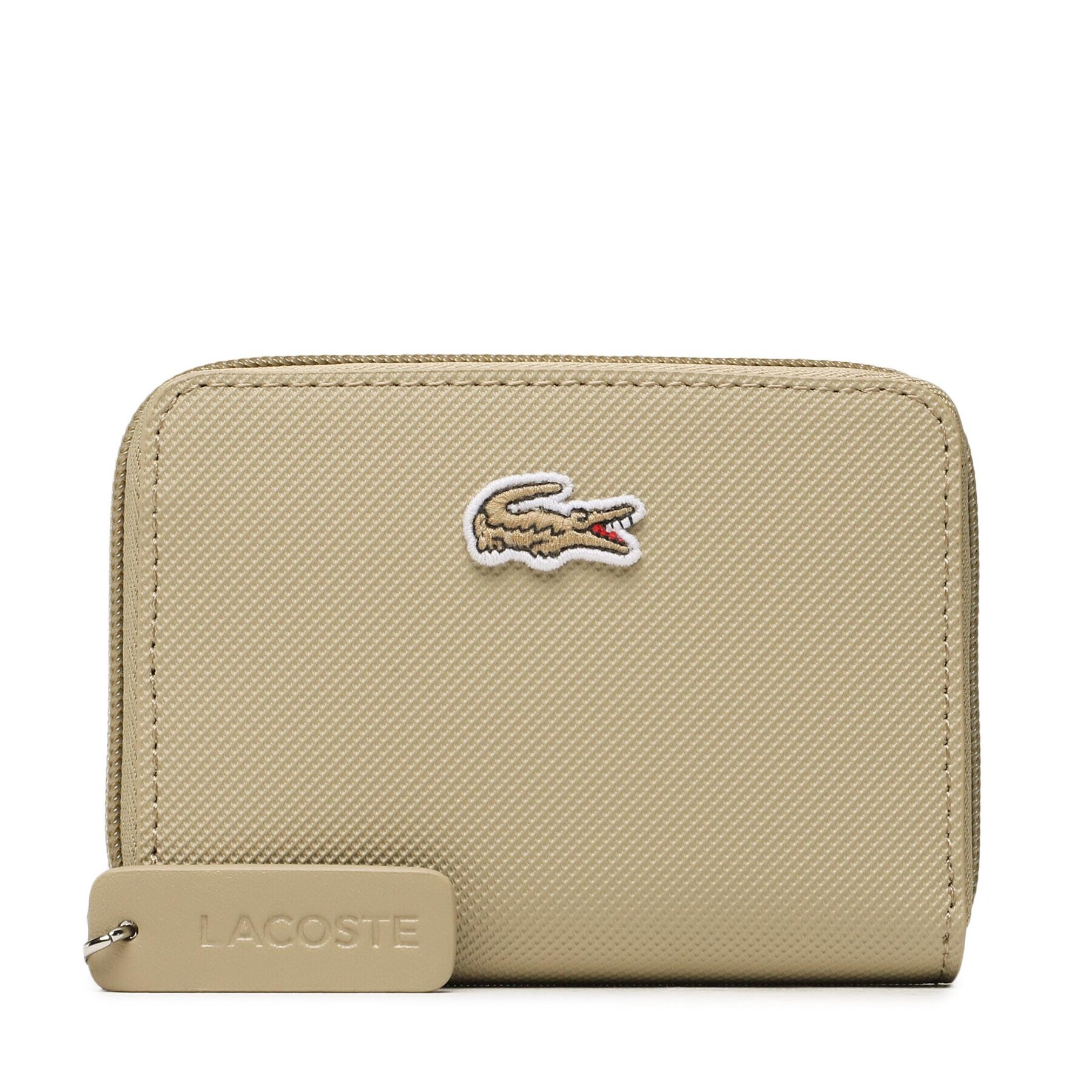 Lacoste Malá dámska peňaženka Xs Zip Coin Wallet NF4193PO Béžová - Pepit.sk