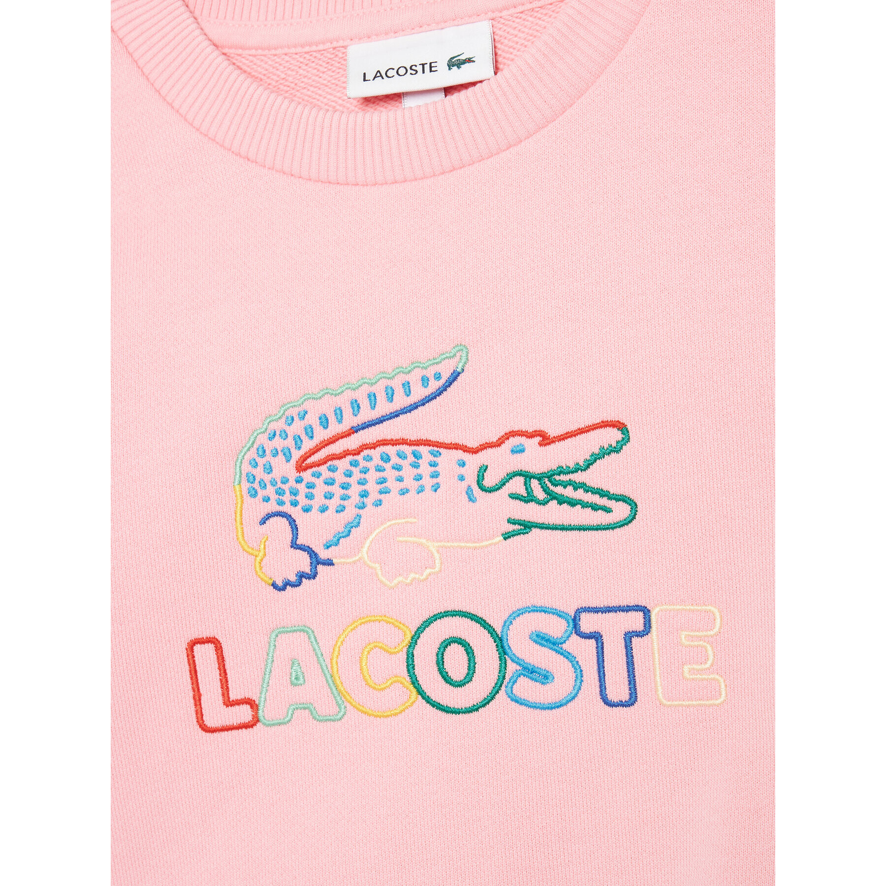 Lacoste Mikina SJ2583 Ružová Regular Fit - Pepit.sk