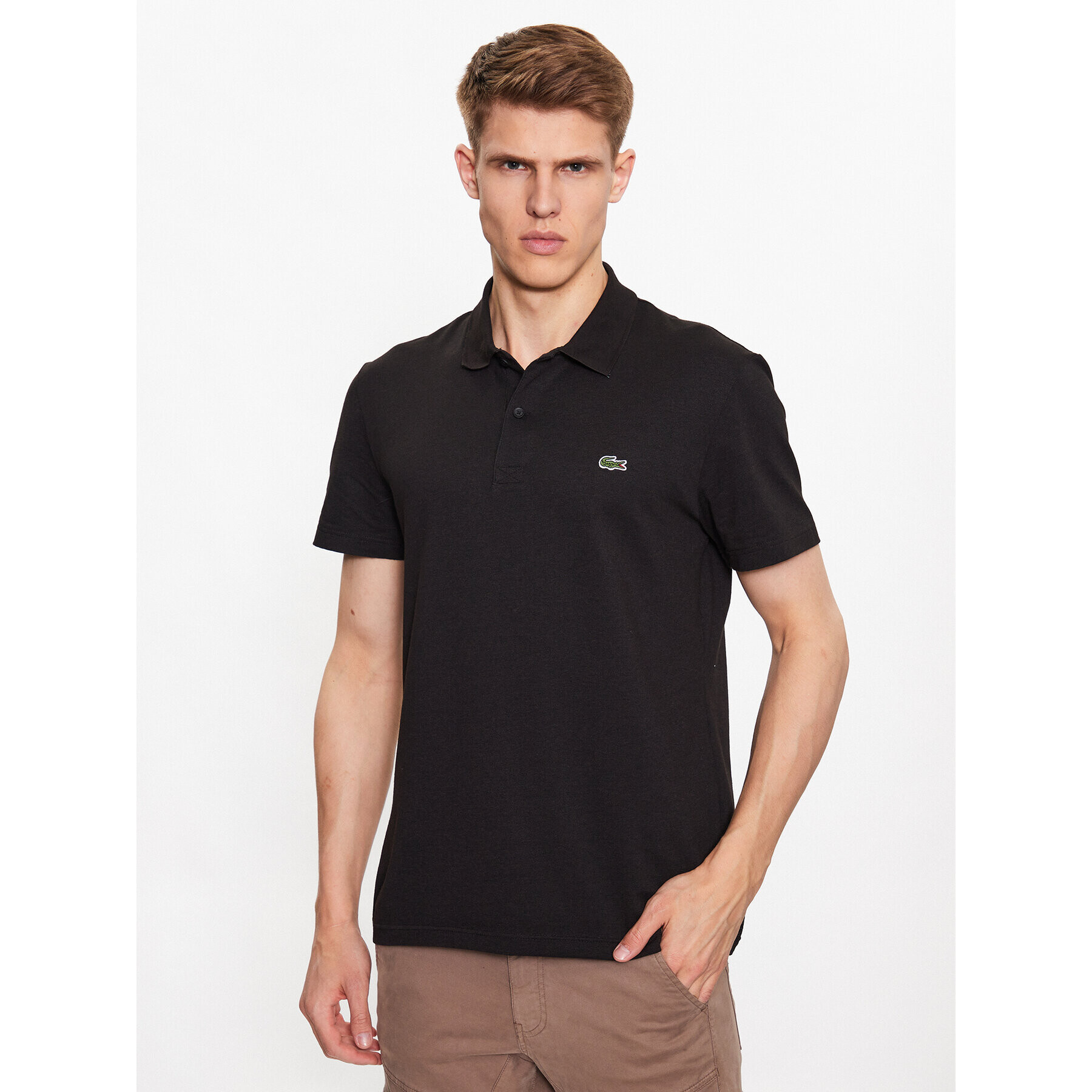 Lacoste Polokošeľa DH0783 Čierna Regular Fit - Pepit.sk