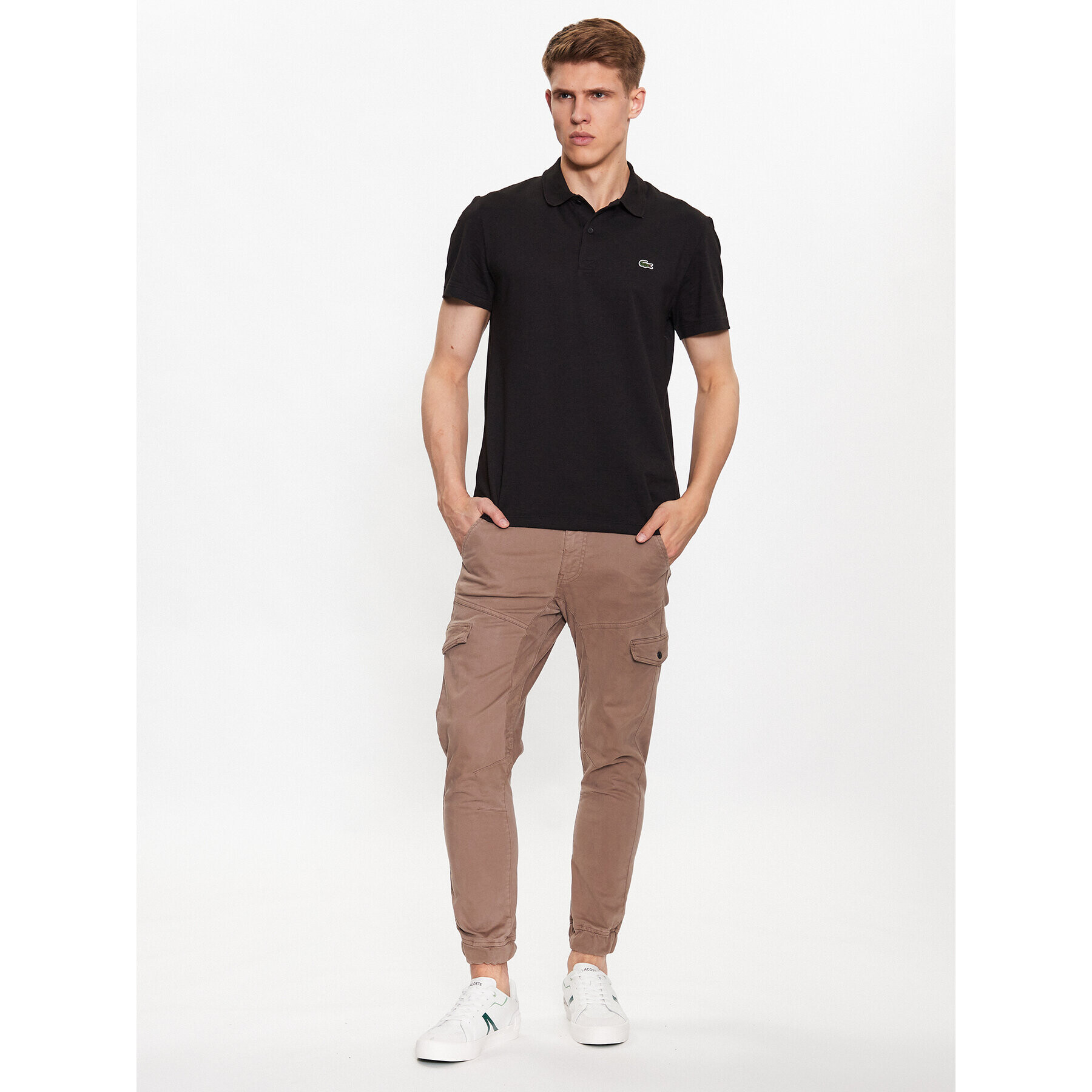 Lacoste Polokošeľa DH0783 Čierna Regular Fit - Pepit.sk