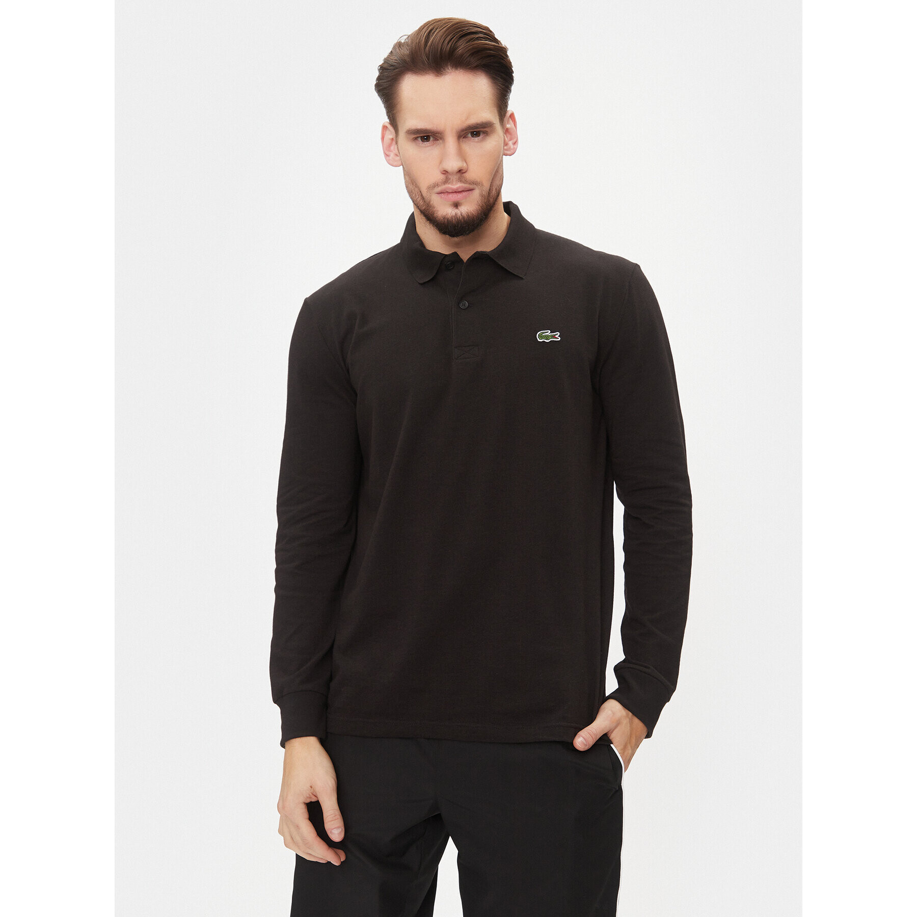 Lacoste Polokošeľa DH0784 Čierna Regular Fit - Pepit.sk