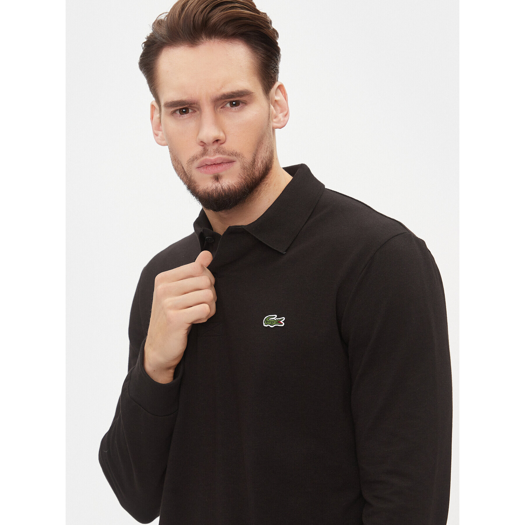 Lacoste Polokošeľa DH0784 Čierna Regular Fit - Pepit.sk