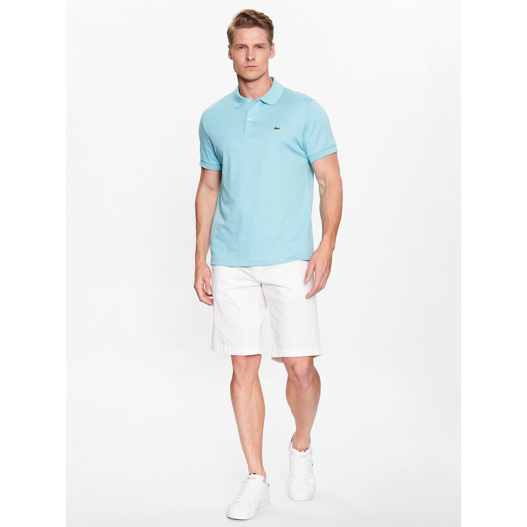 Lacoste Polokošeľa DH2050 Modrá Regular Fit - Pepit.sk