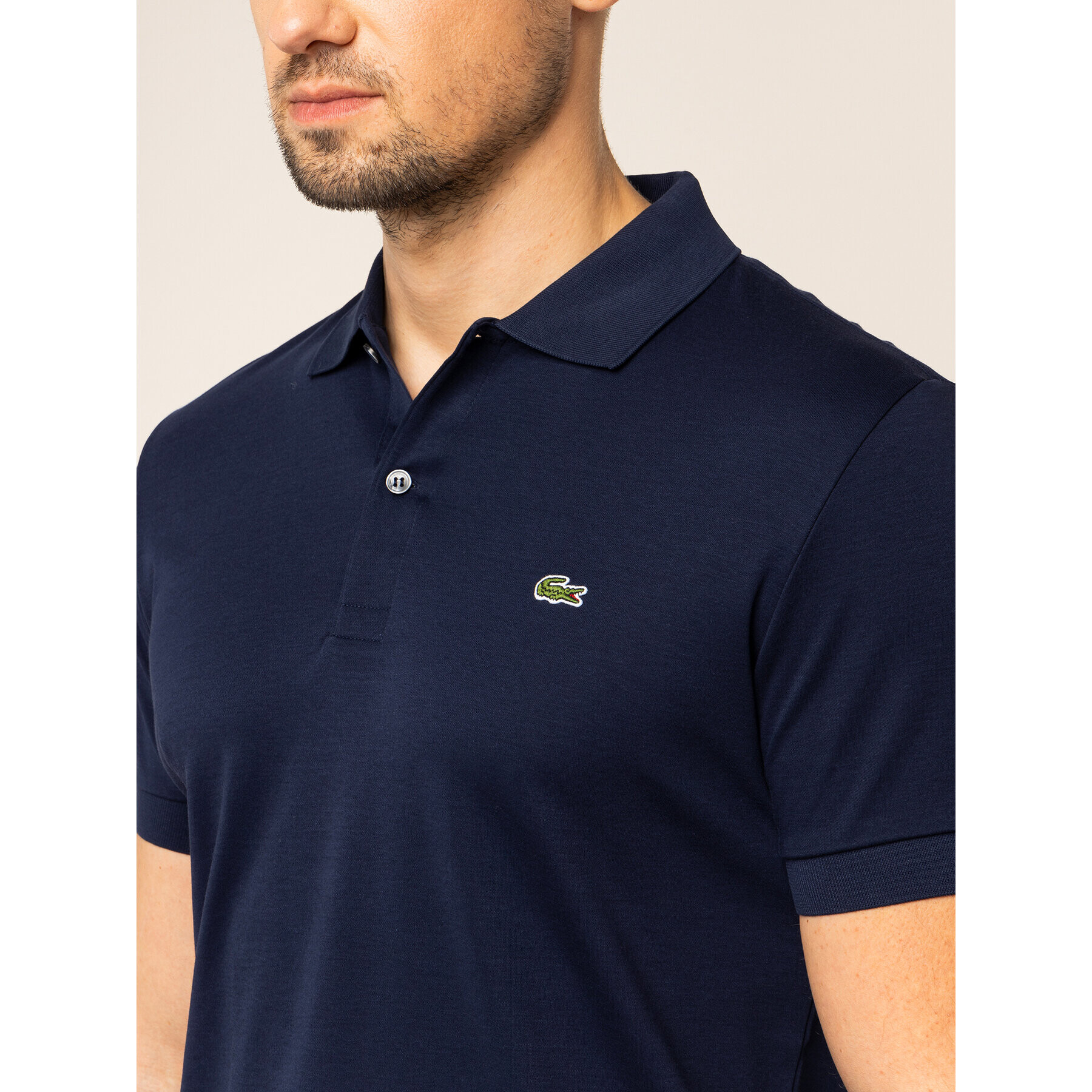 Lacoste Polokošeľa DH2050 Tmavomodrá Regular Fit - Pepit.sk