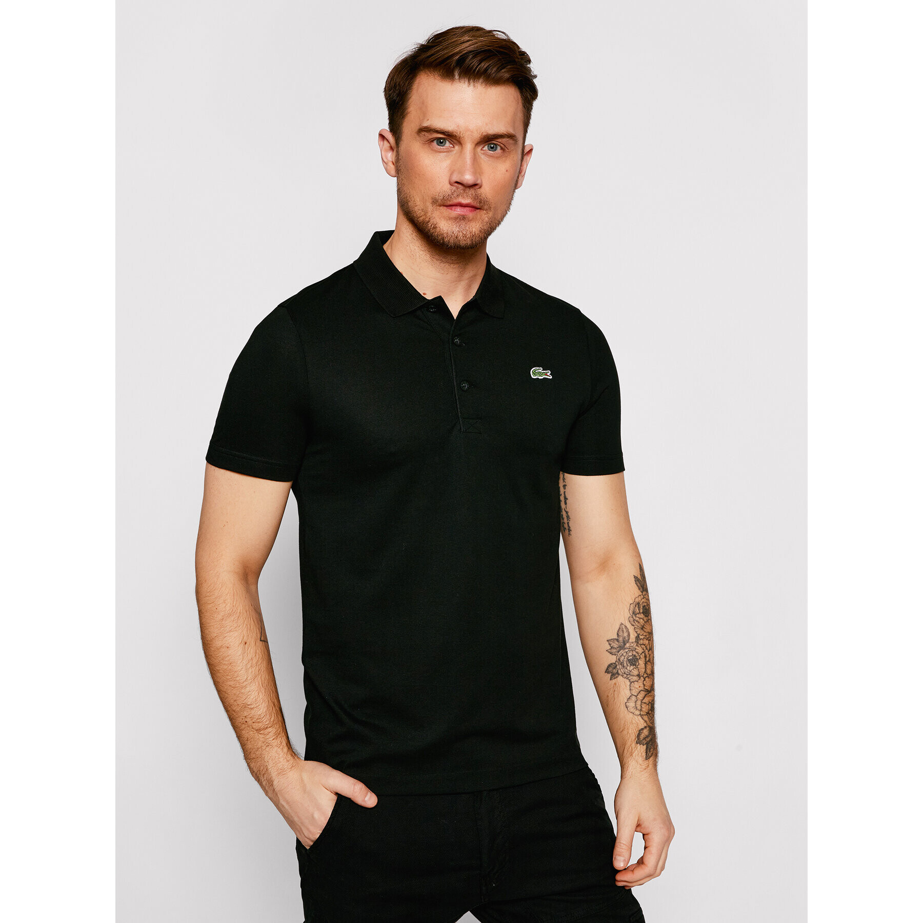 Lacoste Polokošeľa DH2881 Čierna Regular Fit - Pepit.sk