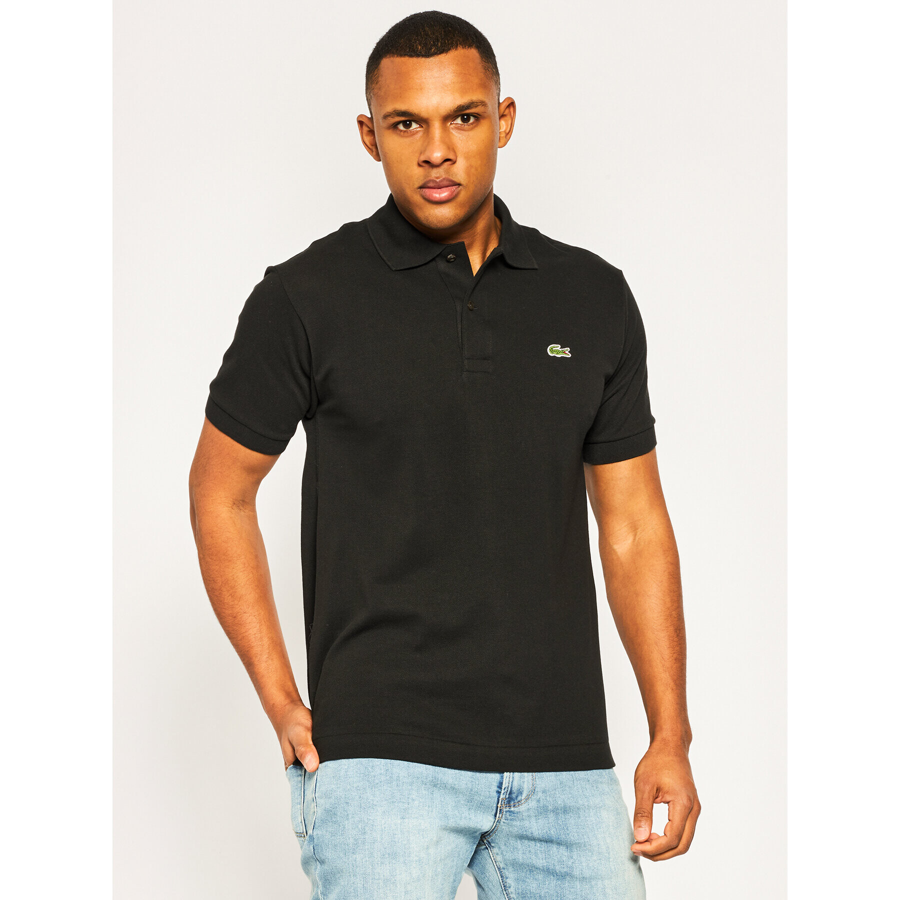 Lacoste Polokošeľa L1212 Čierna Classic Fit - Pepit.sk