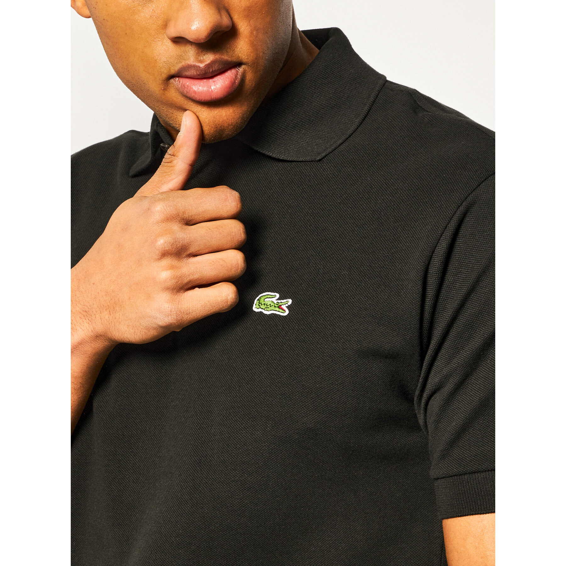 Lacoste Polokošeľa L1212 Čierna Classic Fit - Pepit.sk