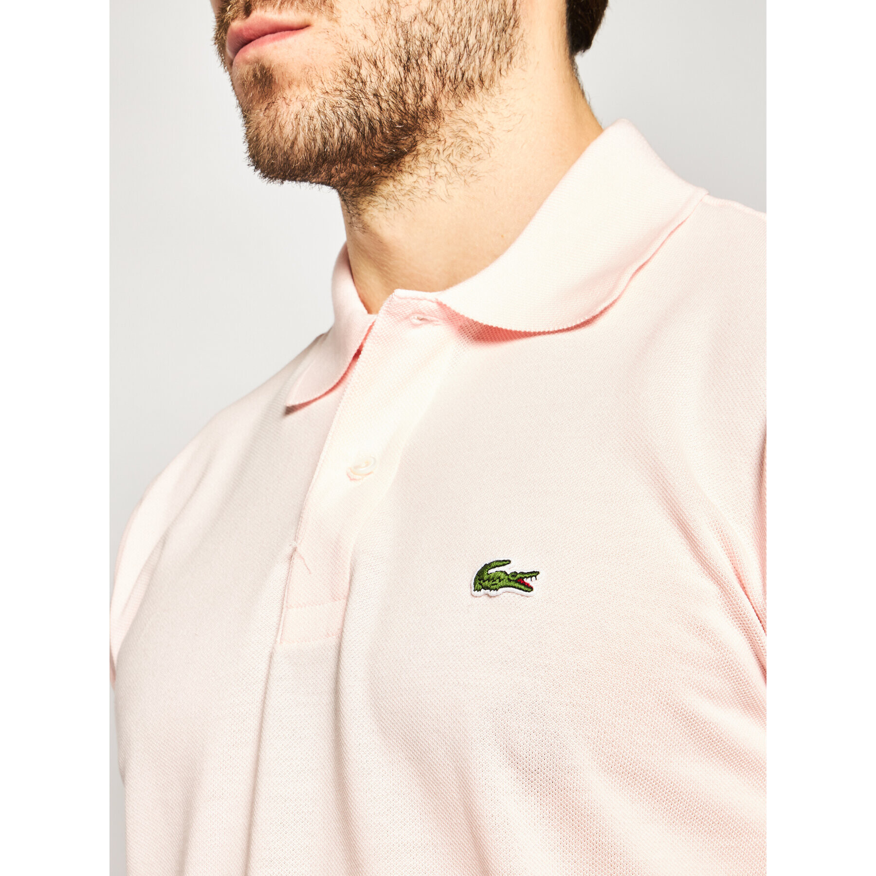 Lacoste Polokošeľa L1212 Ružová Classic Fit - Pepit.sk