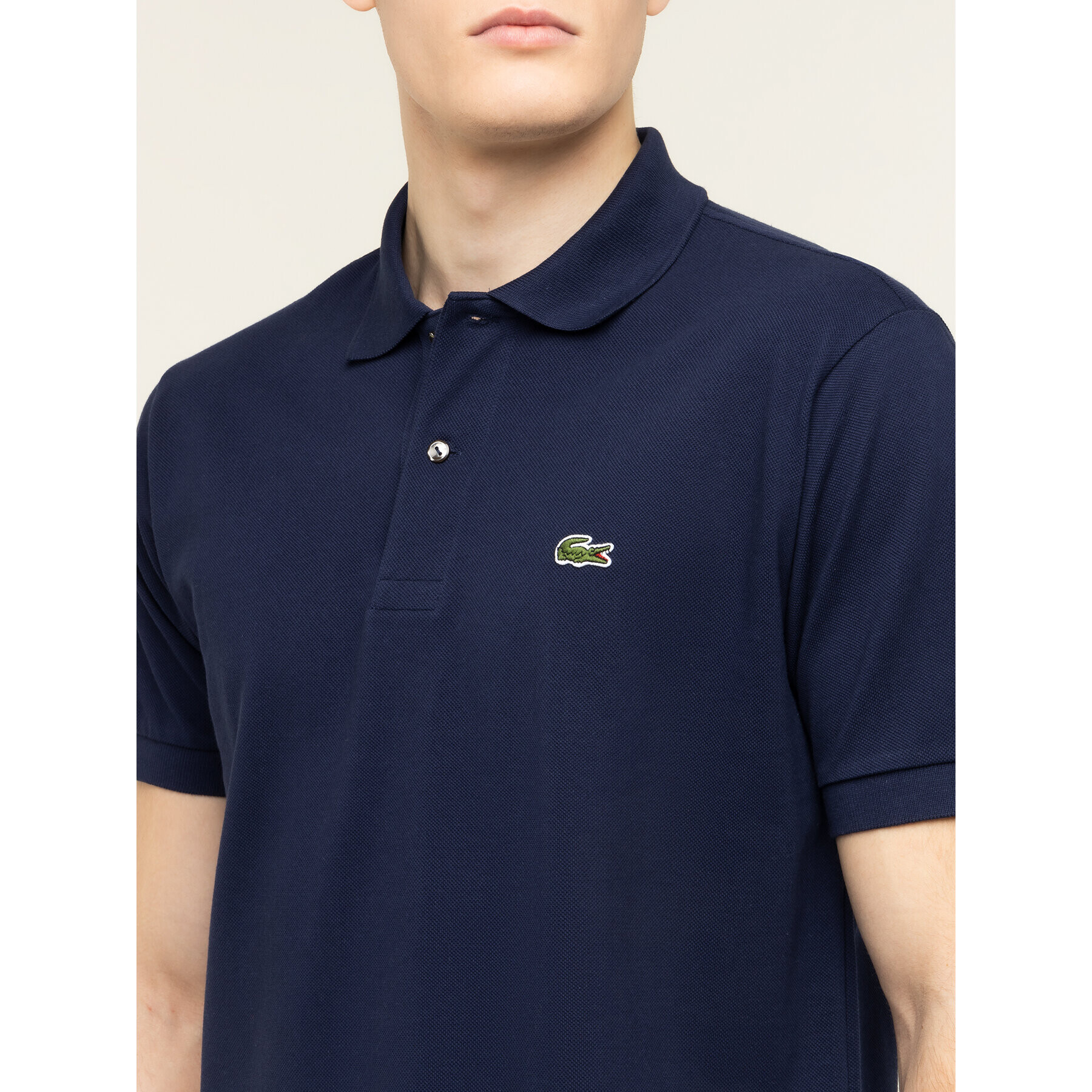 Lacoste Polokošeľa L1212 Tmavomodrá Classic Fit - Pepit.sk