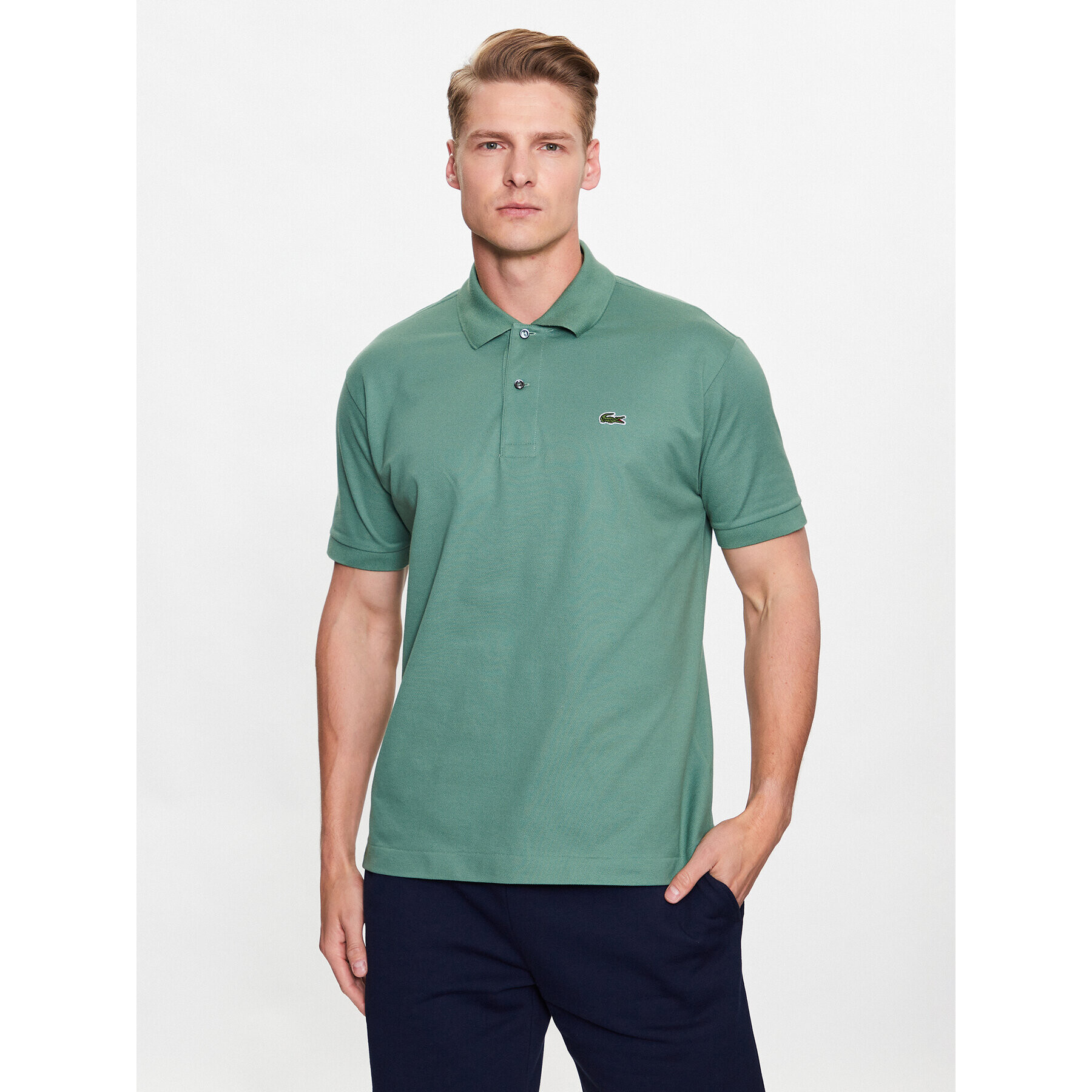 Lacoste Polokošeľa L1212 Zelená Regular Fit - Pepit.sk