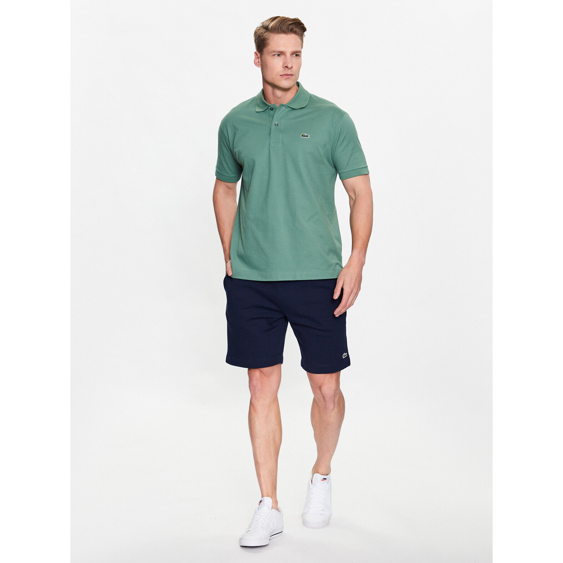 Lacoste Polokošeľa L1212 Zelená Regular Fit - Pepit.sk