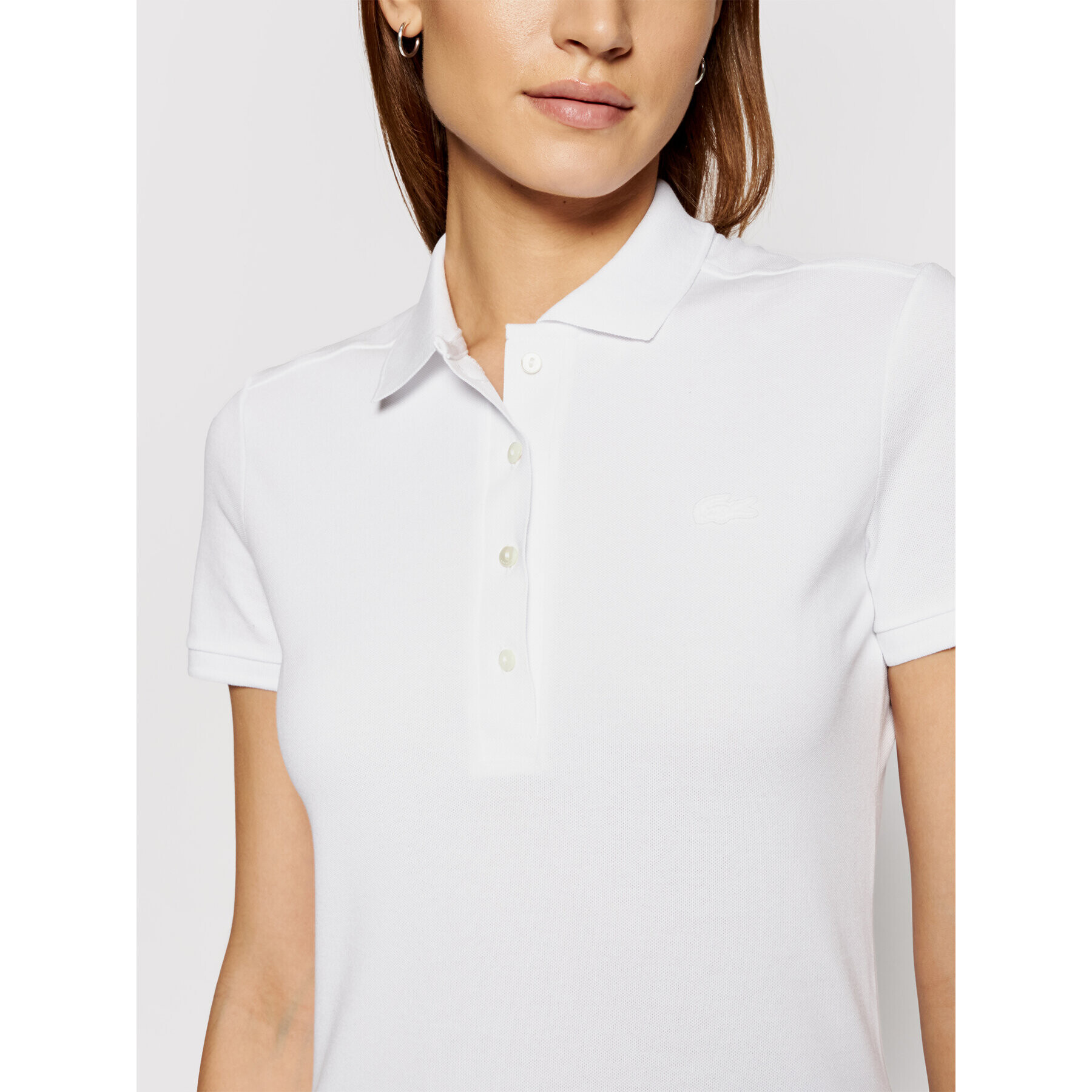 Lacoste Polokošeľa PF5462 Biela Slim Fit - Pepit.sk