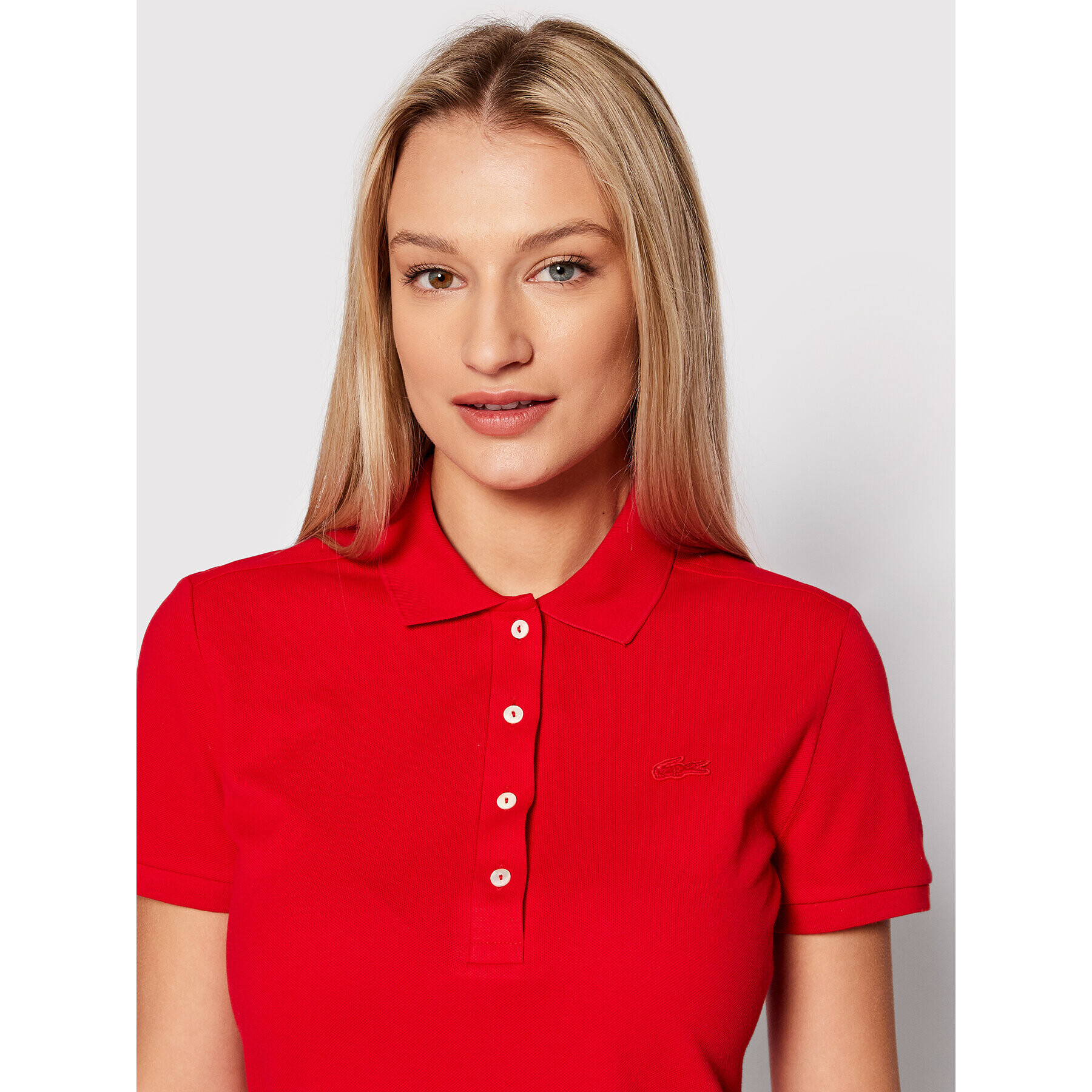 Lacoste Polokošeľa PF5462 Červená Slim Fit - Pepit.sk