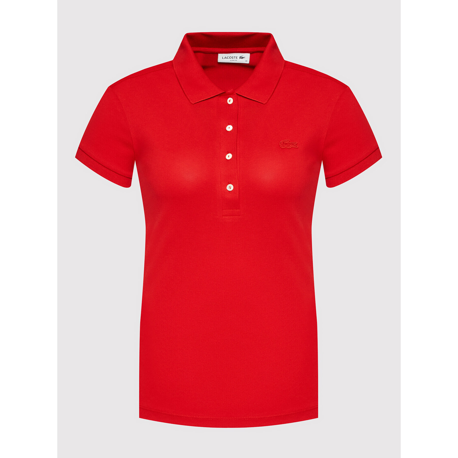 Lacoste Polokošeľa PF5462 Červená Slim Fit - Pepit.sk