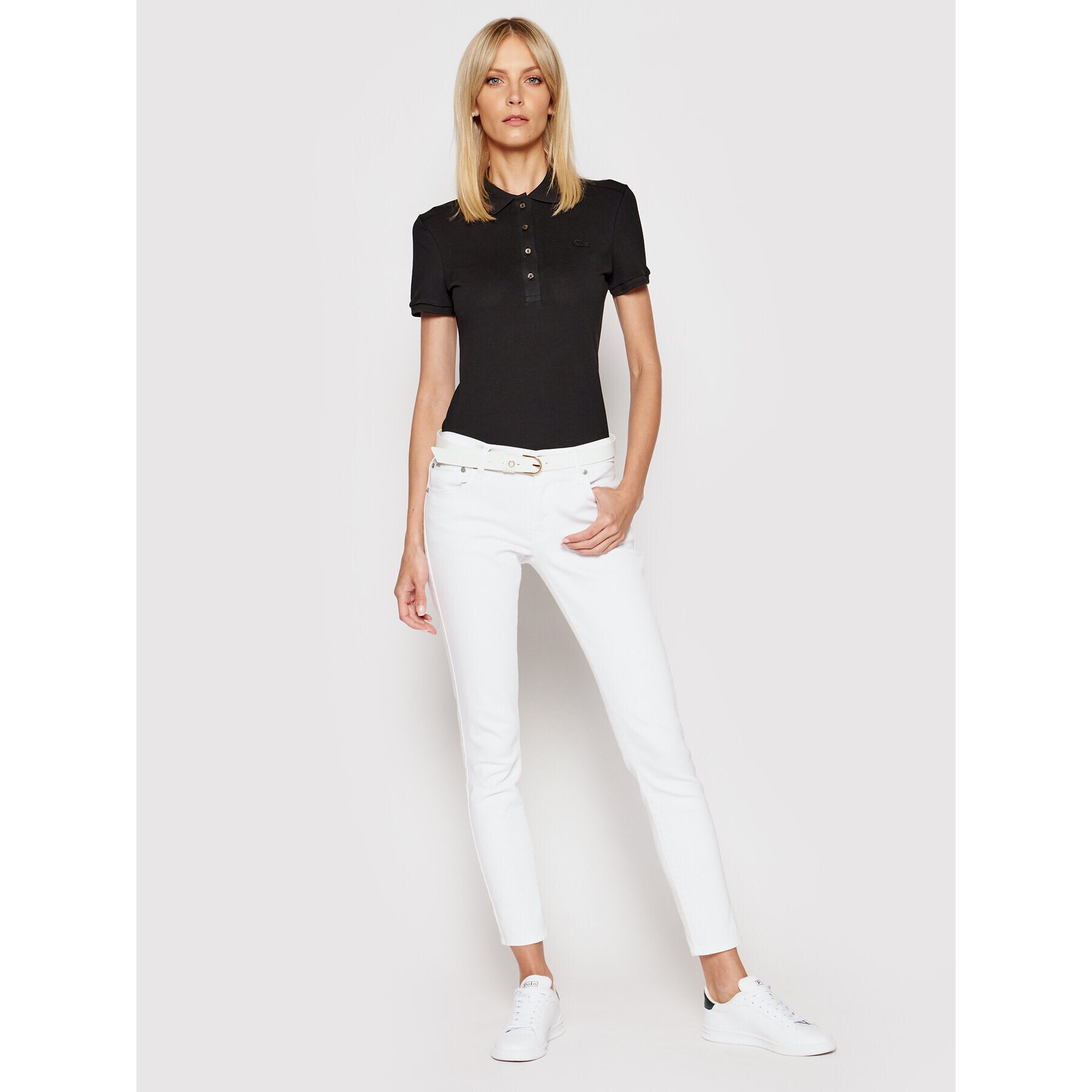 Lacoste Polokošeľa PF5462 Čierna Slim Fit - Pepit.sk