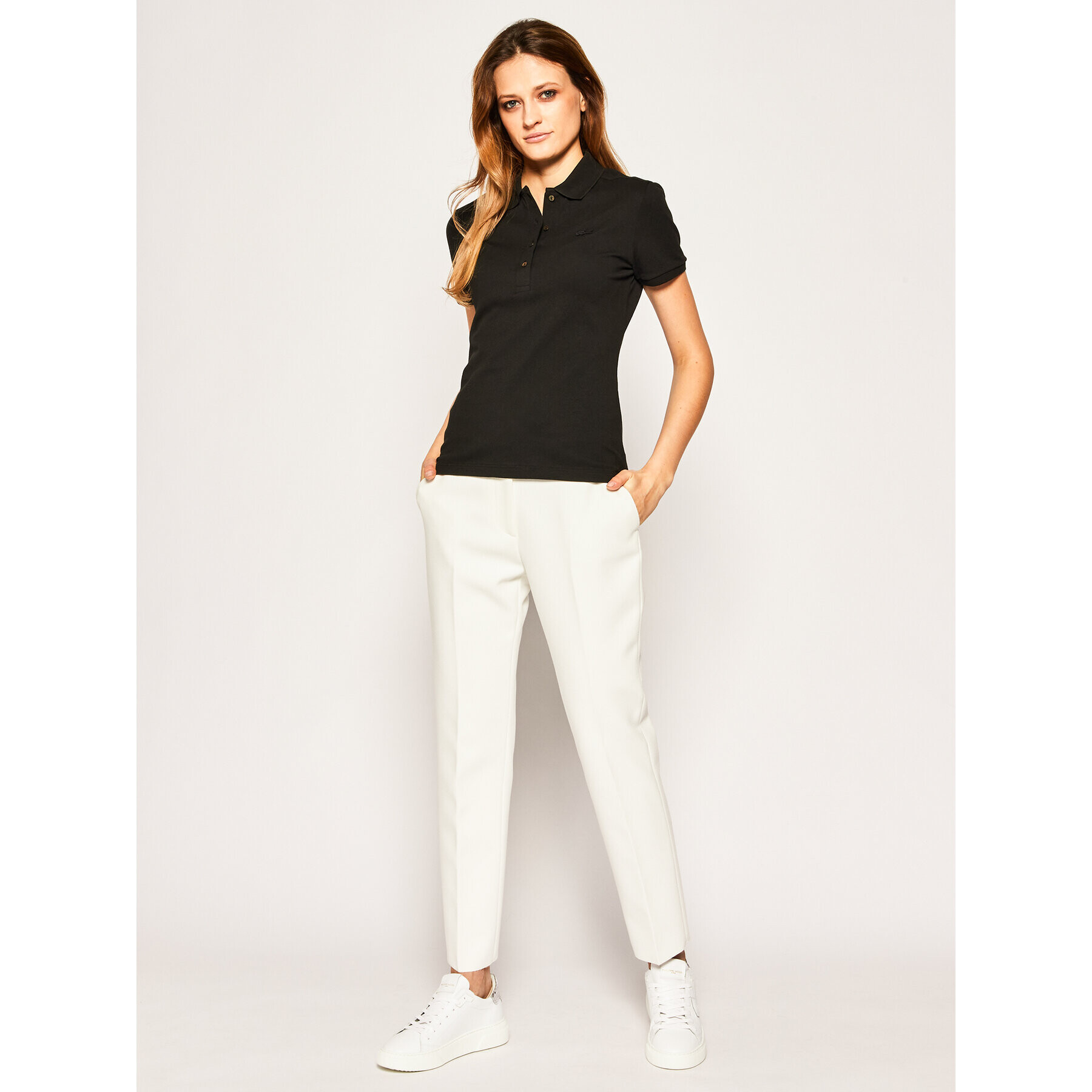 Lacoste Polokošeľa PF5462 Čierna Slim Fit - Pepit.sk