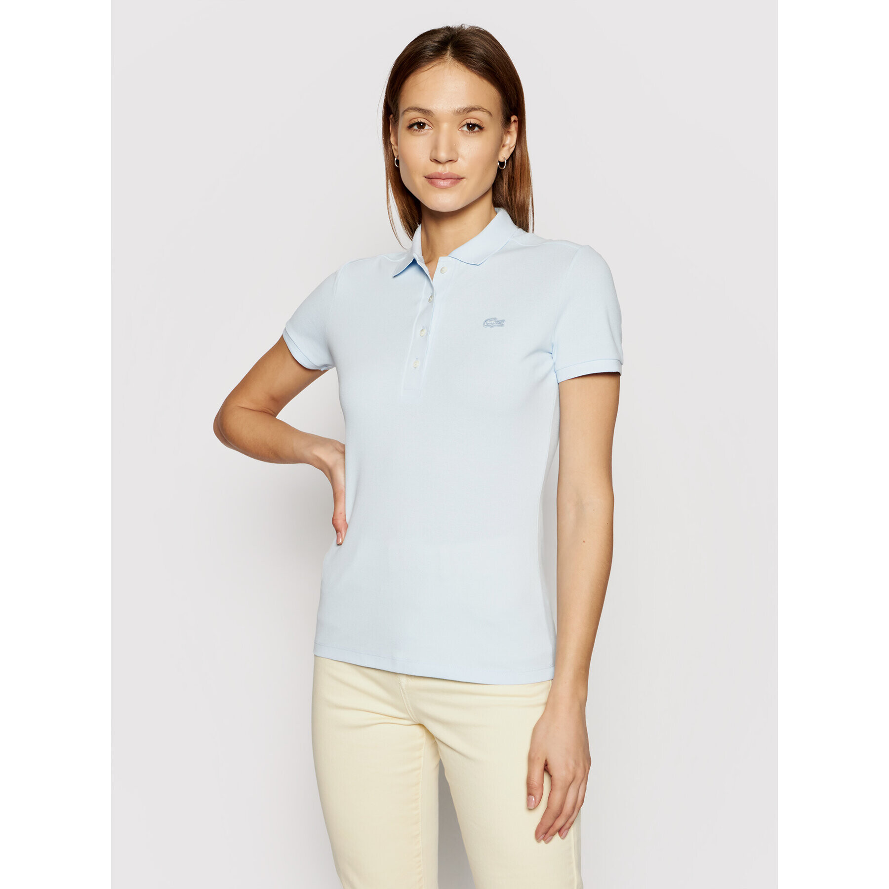 Lacoste Polokošeľa PF5462 Modrá Slim Fit - Pepit.sk