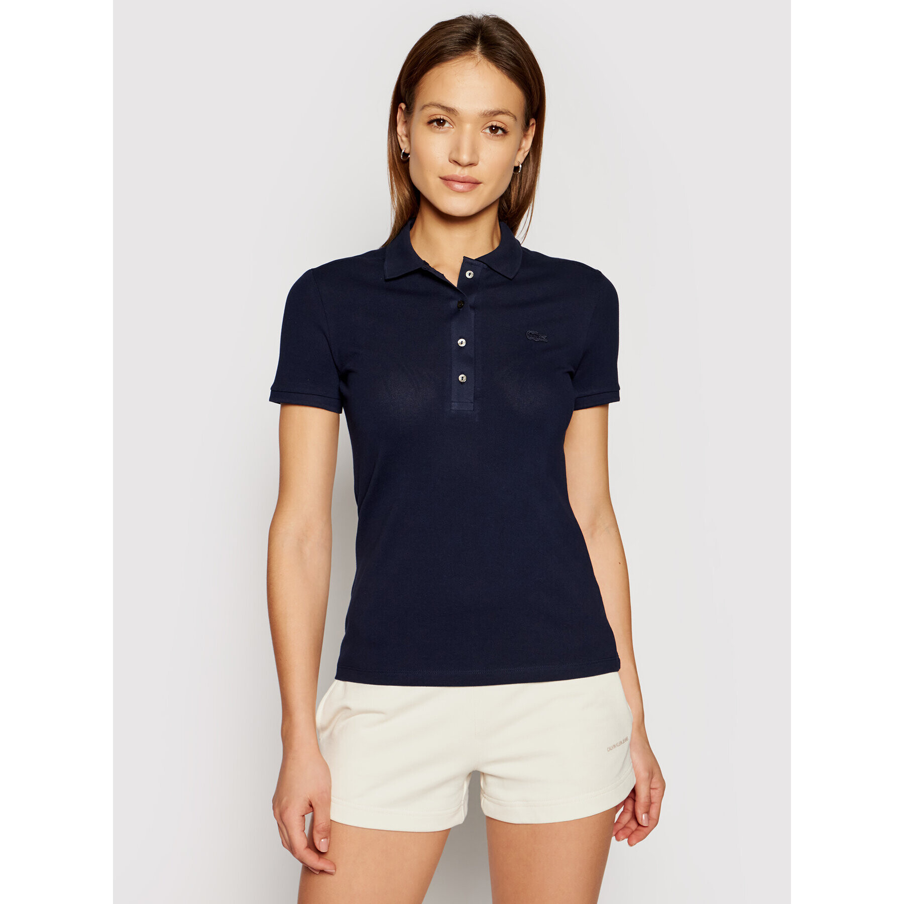 Lacoste Polokošeľa PF5462 Tmavomodrá Slim Fit - Pepit.sk