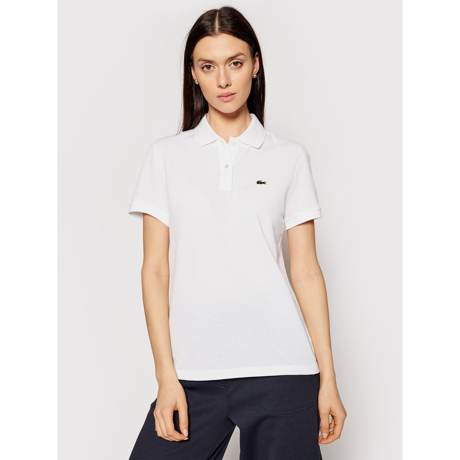 Lacoste Polokošeľa PF7839 Biela Classic Fit - Pepit.sk