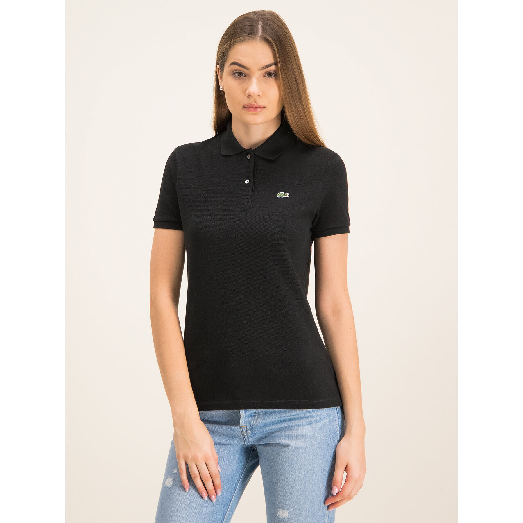 Lacoste Polokošeľa PF7839 Čierna Classic Fit - Pepit.sk