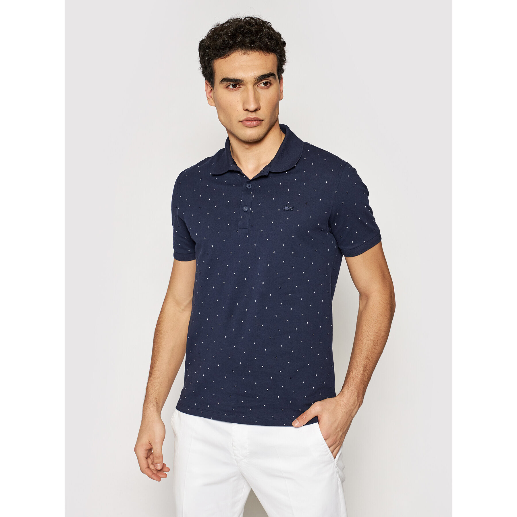 Lacoste Polokošeľa PH0158 Tmavomodrá Slim Fit - Pepit.sk