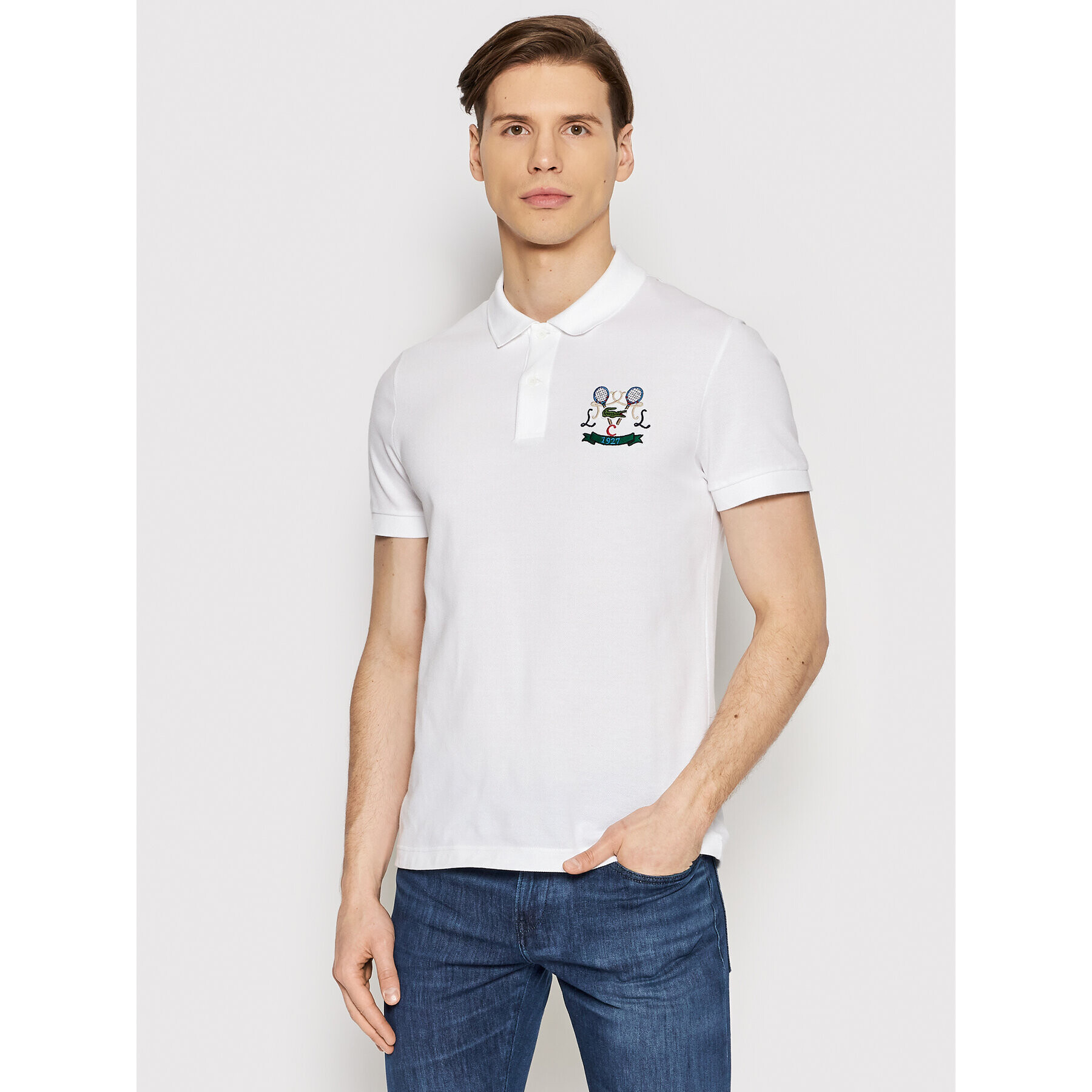 Lacoste Polokošeľa PH2097 Biela Regular Fit - Pepit.sk