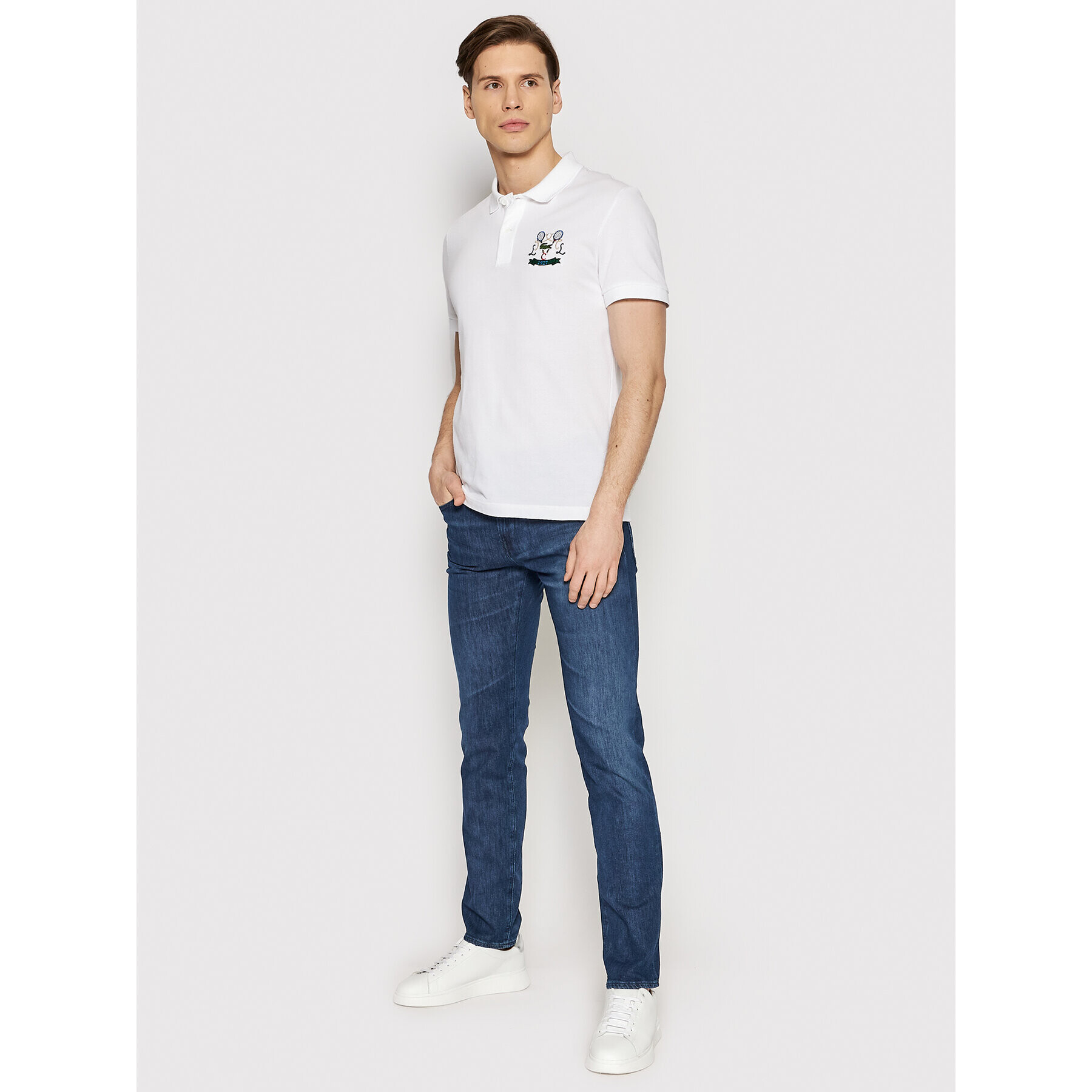 Lacoste Polokošeľa PH2097 Biela Regular Fit - Pepit.sk