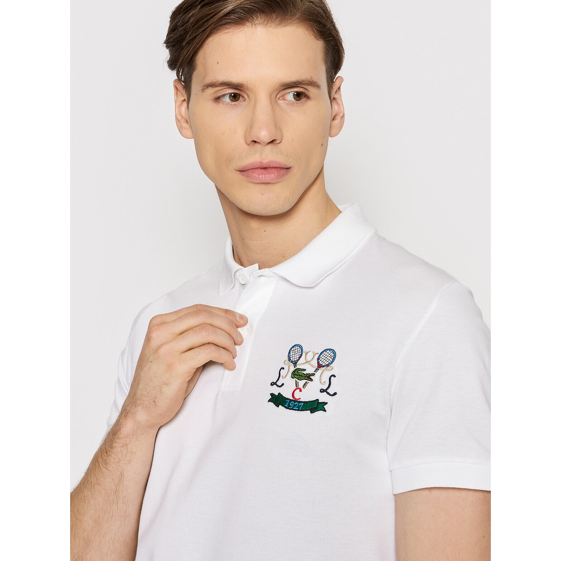 Lacoste Polokošeľa PH2097 Biela Regular Fit - Pepit.sk