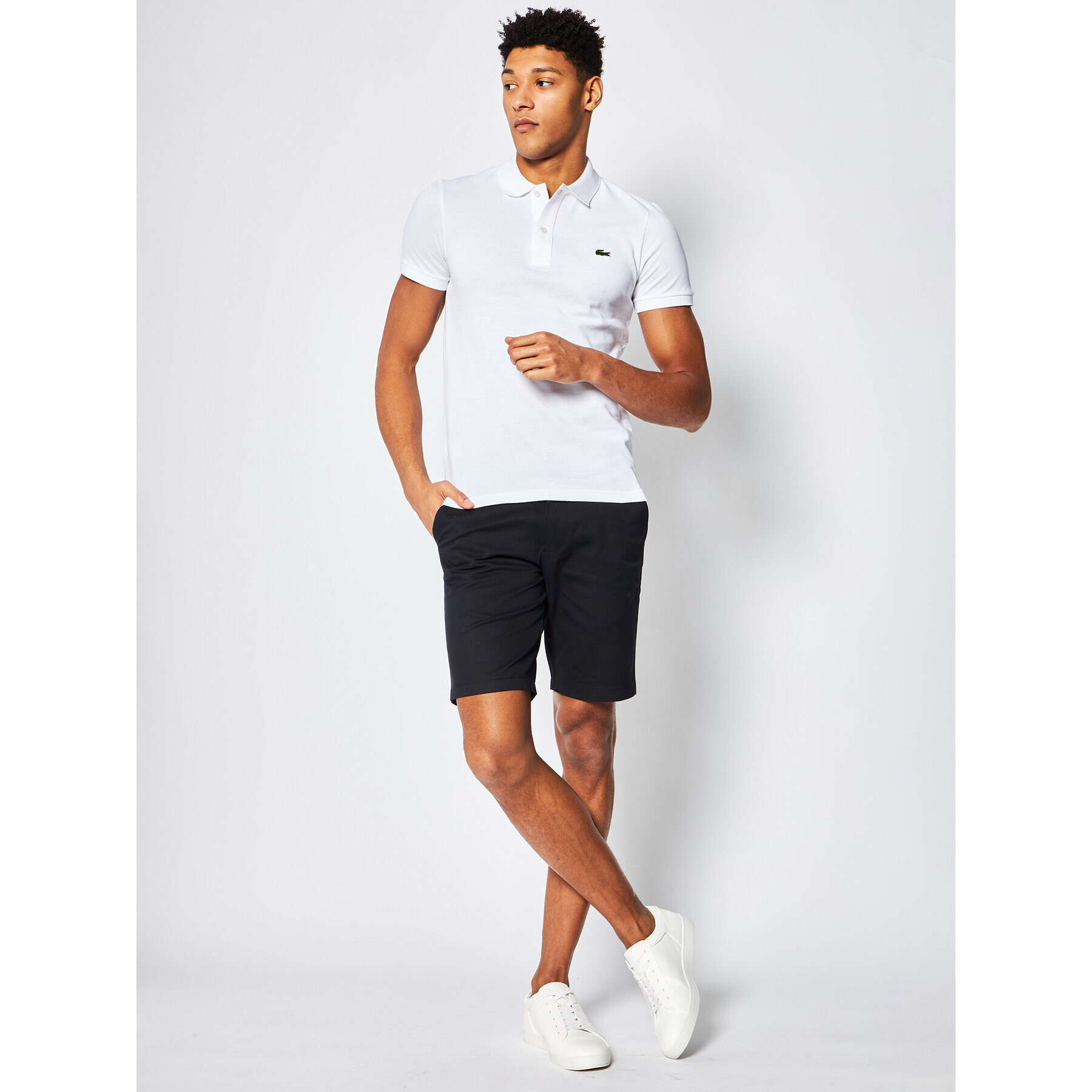 Lacoste Polokošeľa PH4012 Biela Slim Fit - Pepit.sk