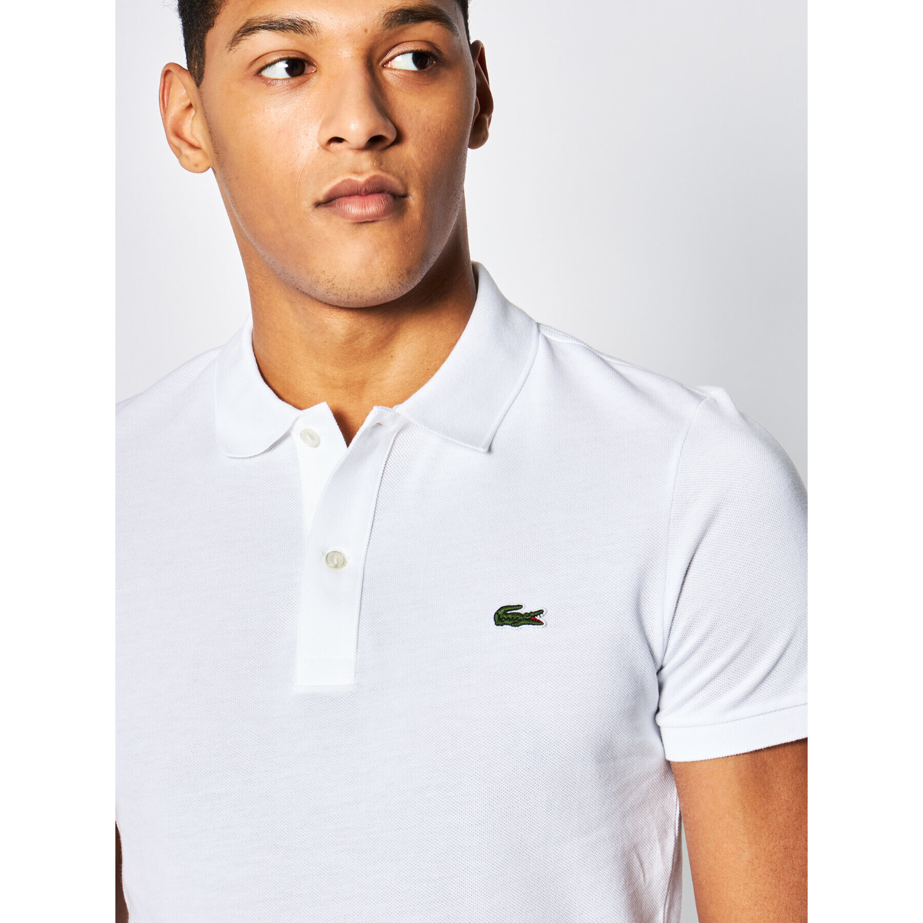 Lacoste Polokošeľa PH4012 Biela Slim Fit - Pepit.sk